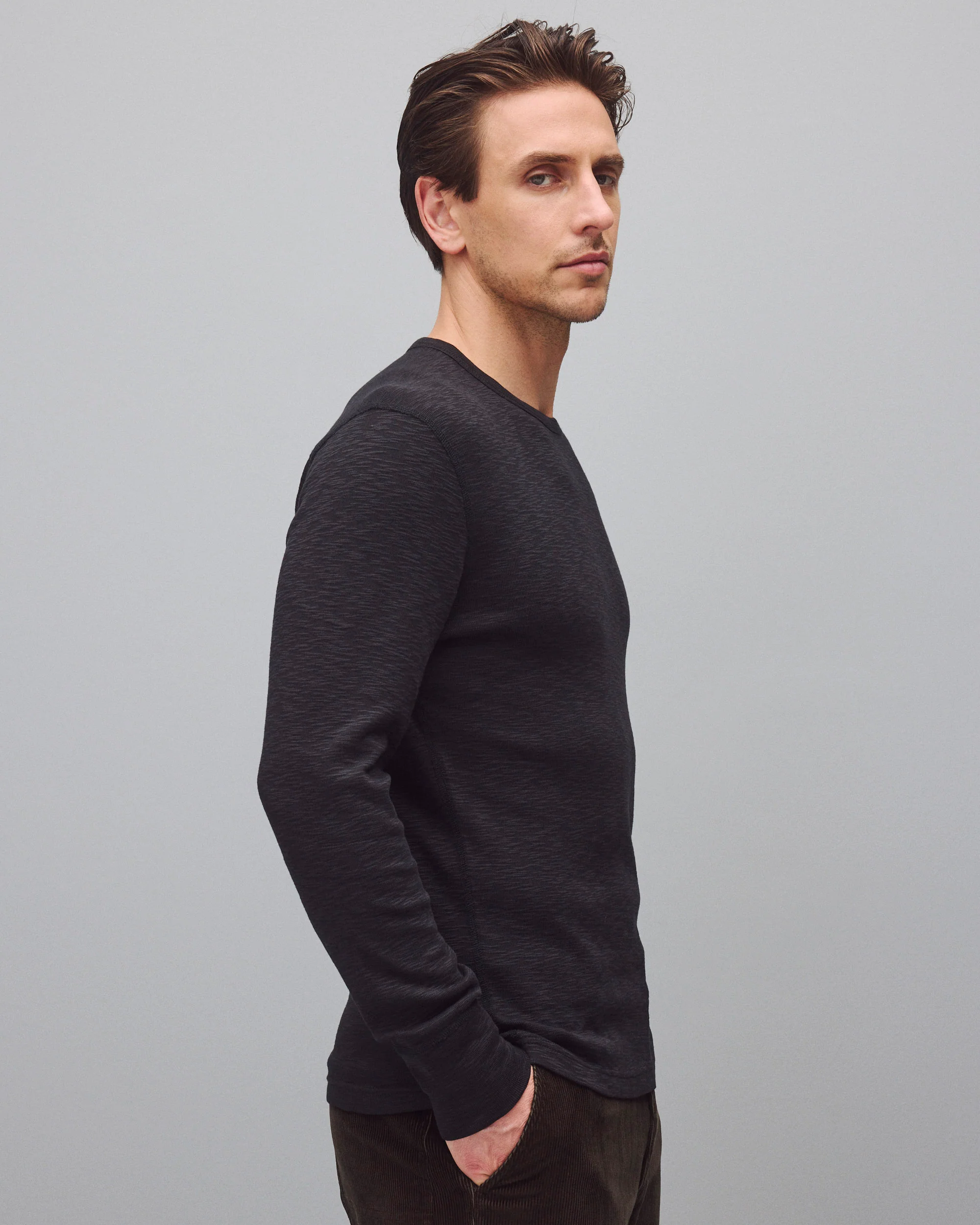 1x1 Slub Slim Long Sleeve - Image 4