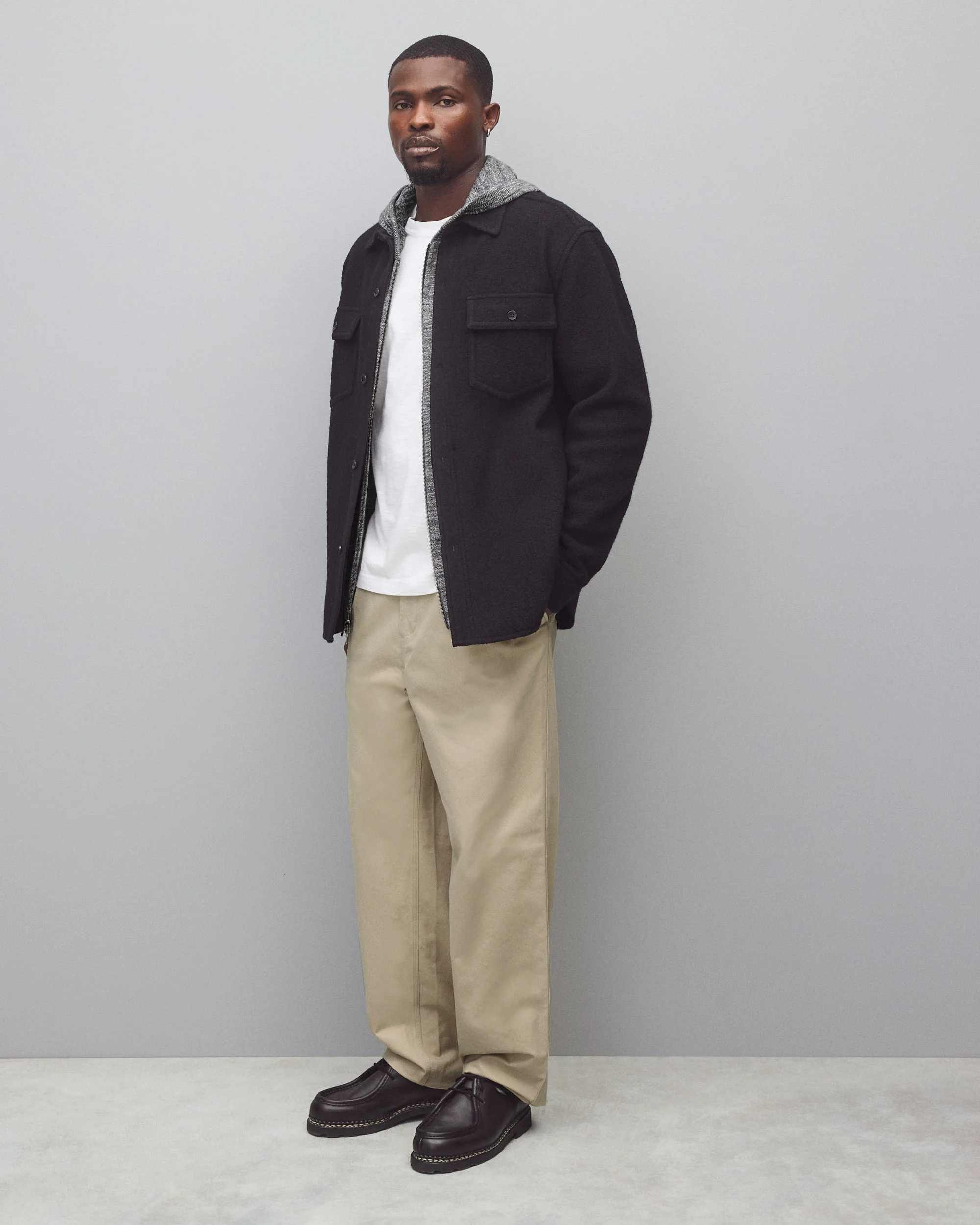 Boiled Wool Warden Overshirt - Image 3