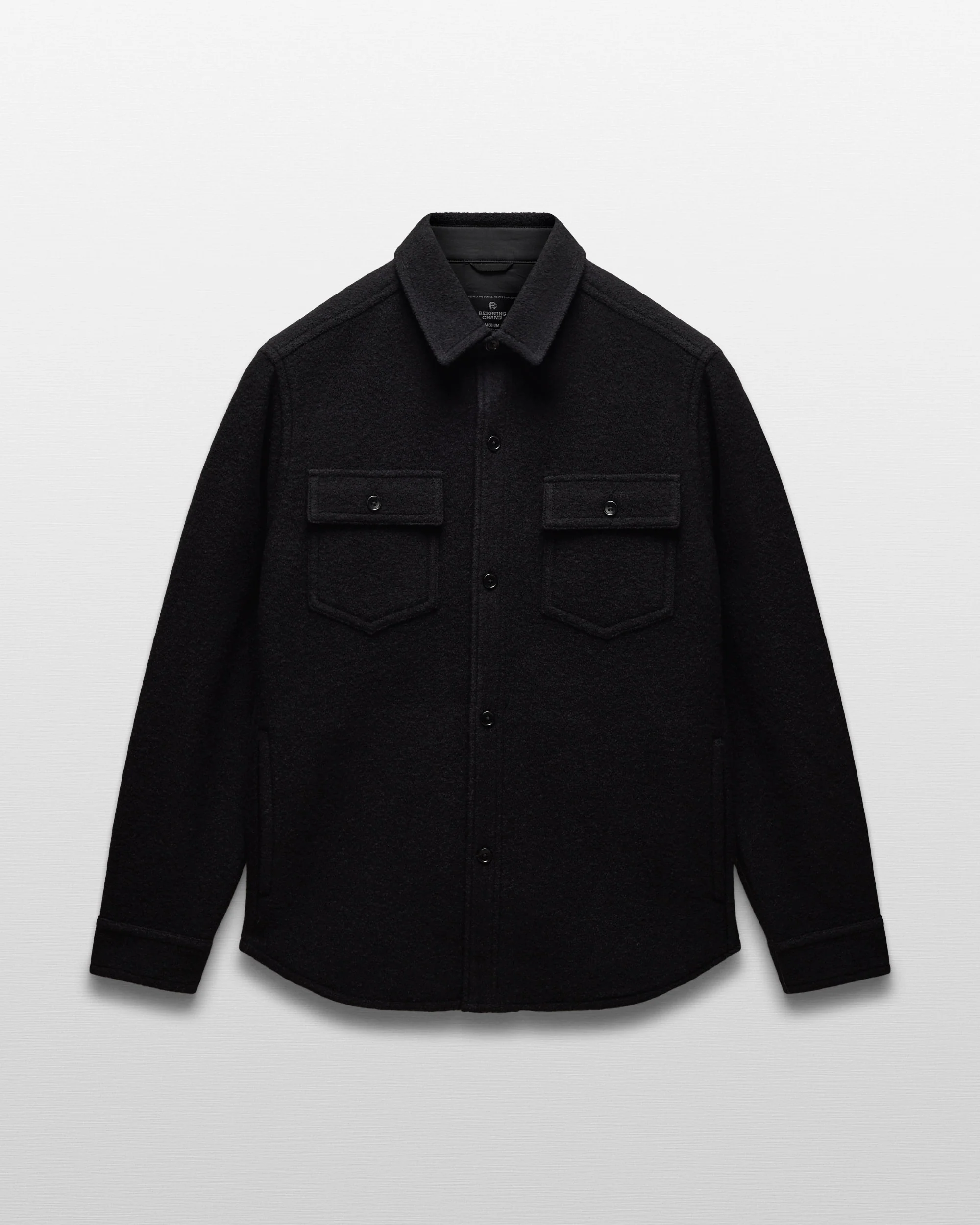 Boiled Wool Warden Overshirt - Image 8