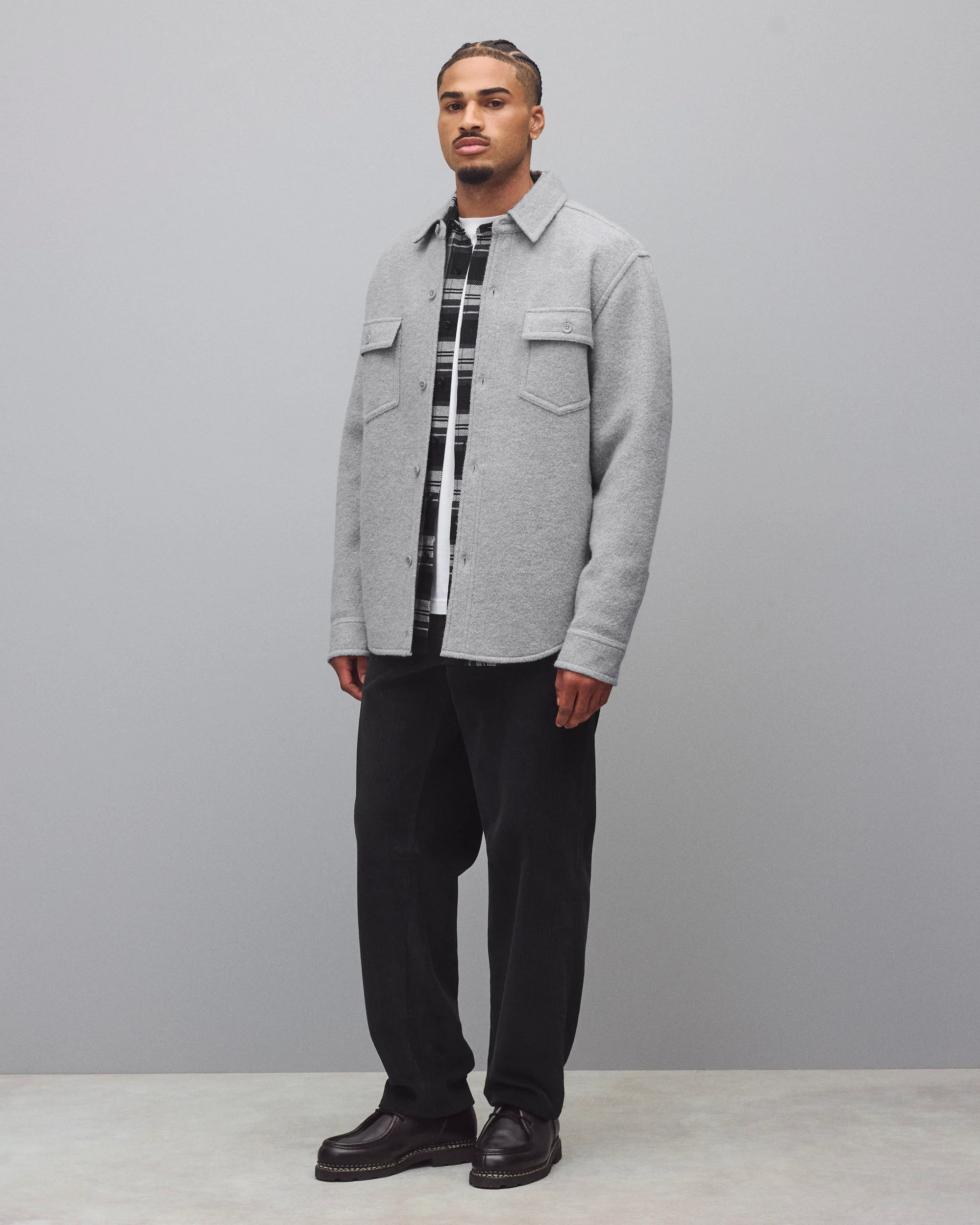 Boiled Wool Warden Overshirt - Image 3