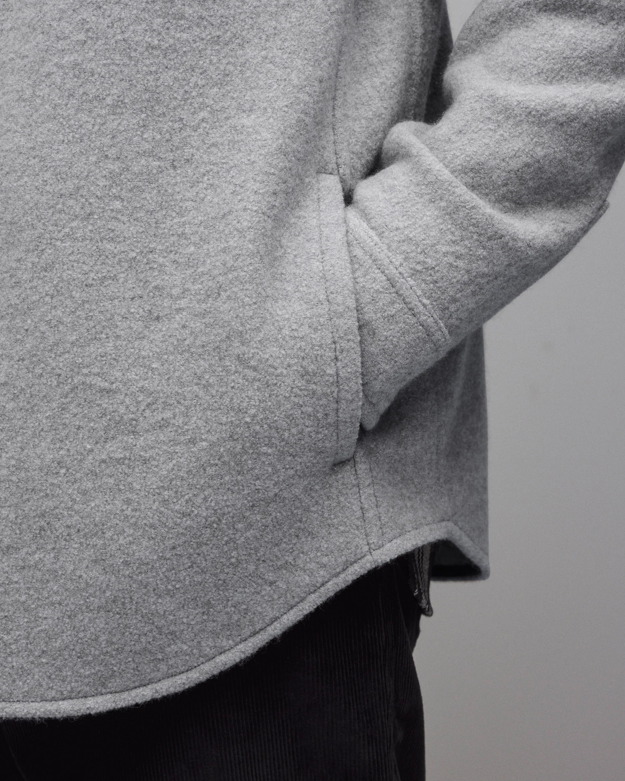 Boiled Wool Warden Overshirt - Image 6