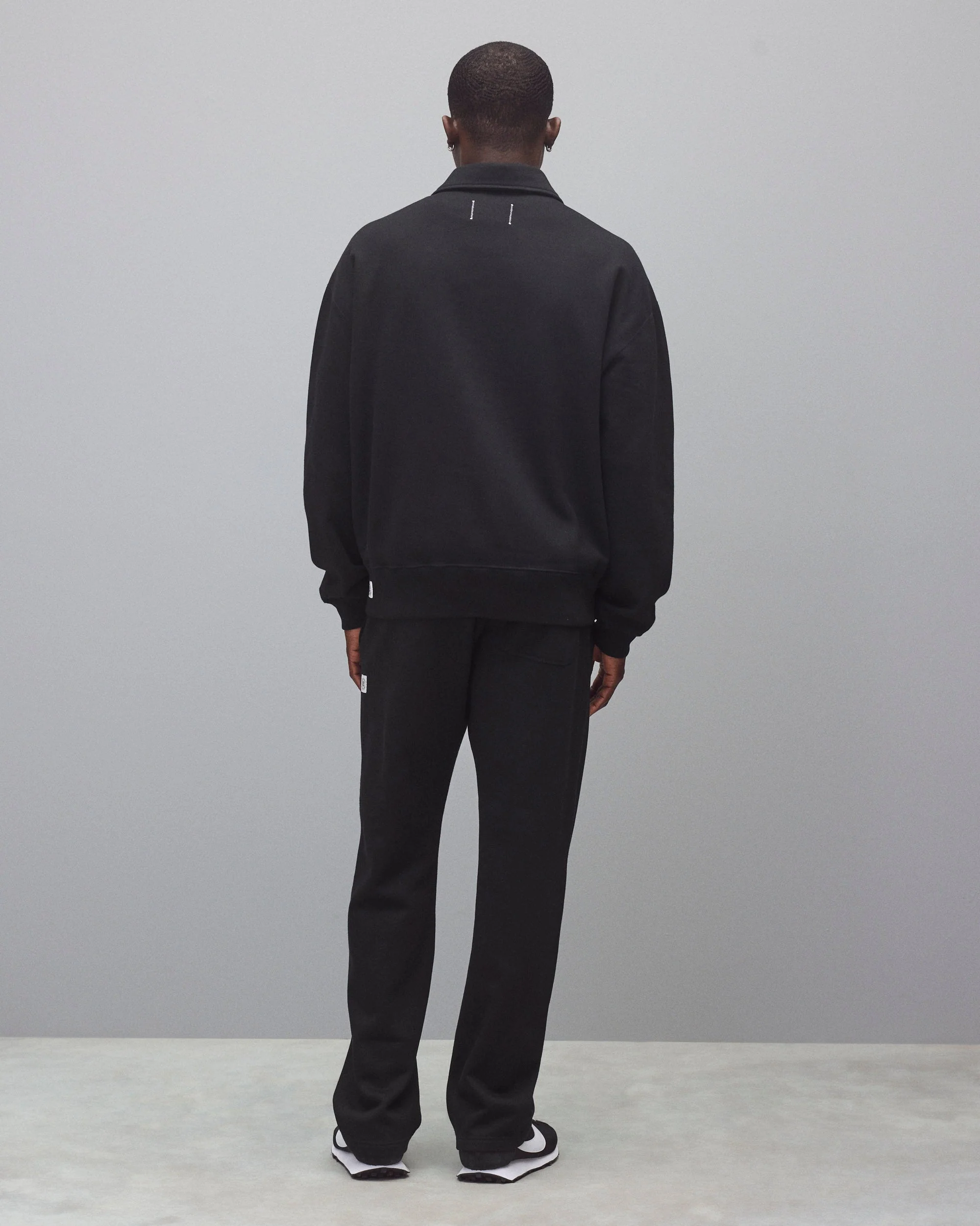 Brushed Fleece Relaxed Half Zip Sweatshirt - Image 5