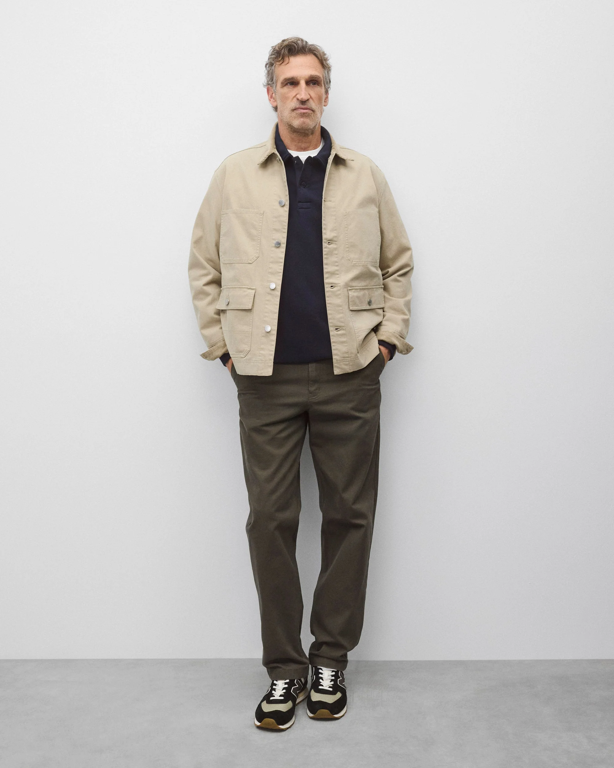 Cotton Canvas Chore Jacket - Image 3