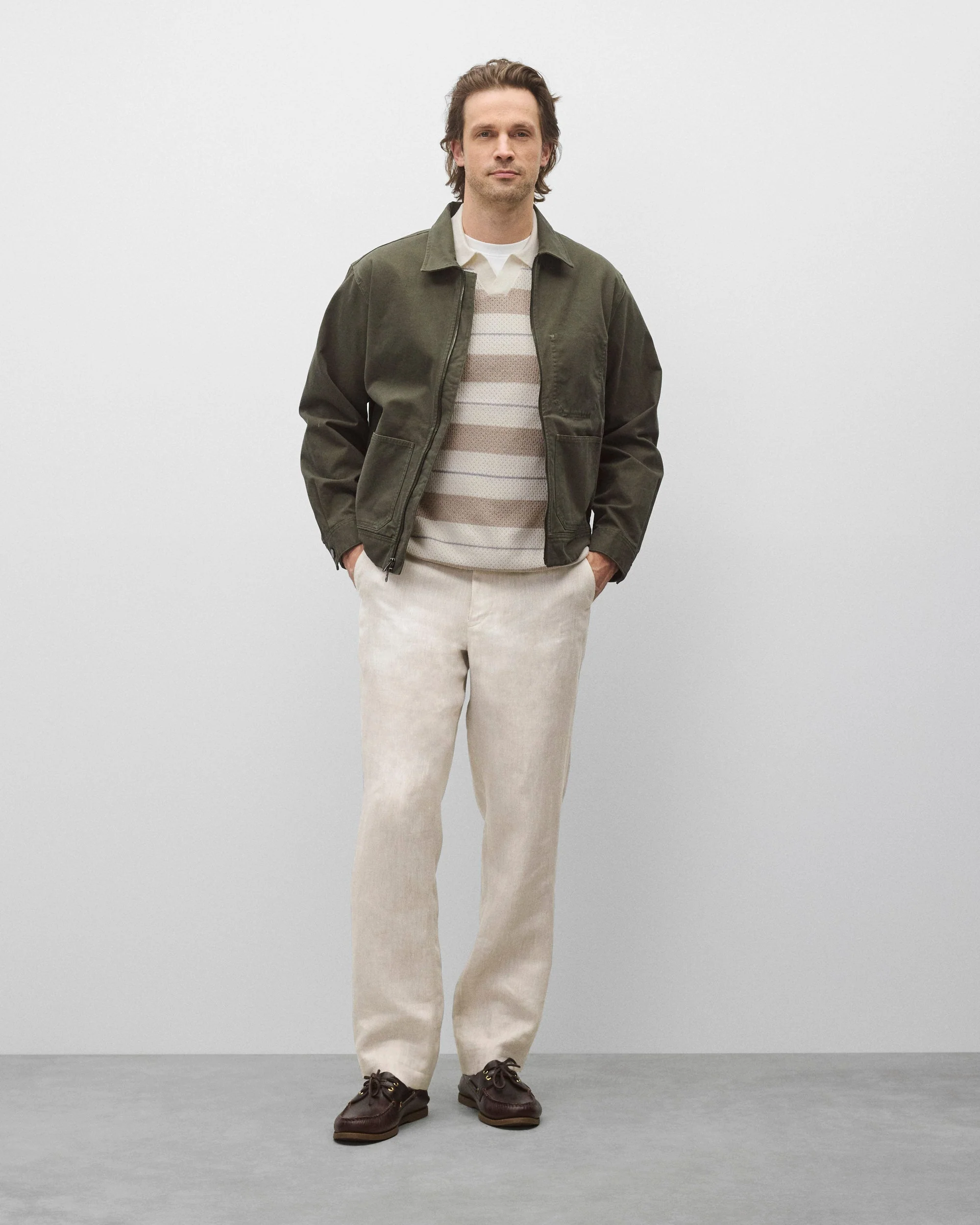 Cotton Canvas Grounds Jacket - Image 3