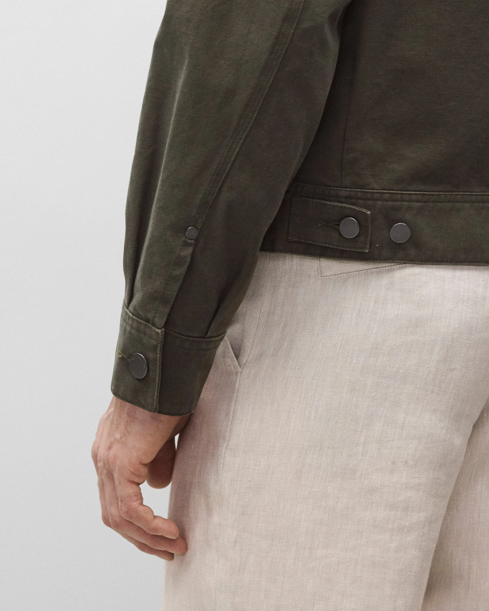 Cotton Canvas Grounds Jacket - Image 6