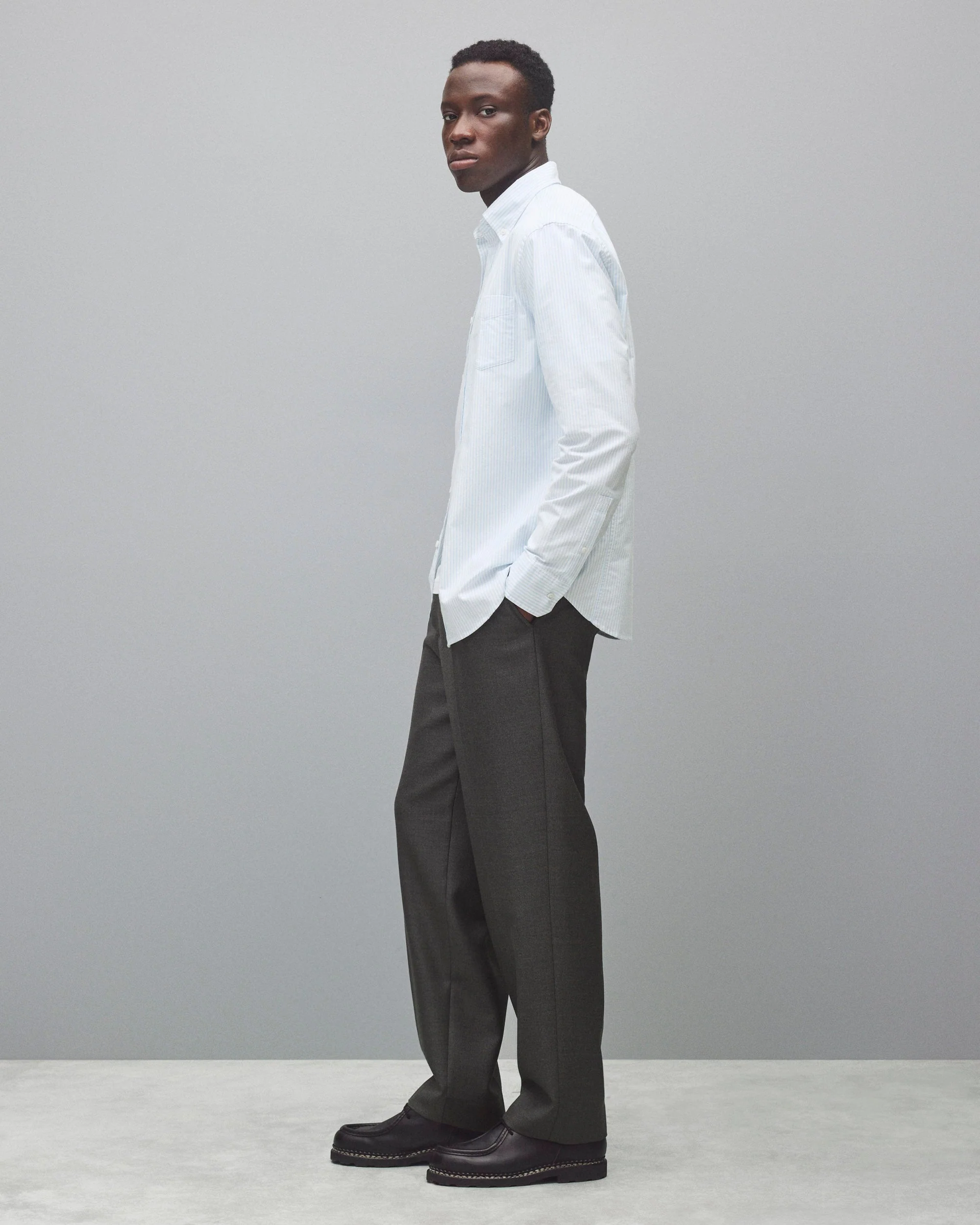 Cotton Oxford Windsor Standard Shirt - Image 4