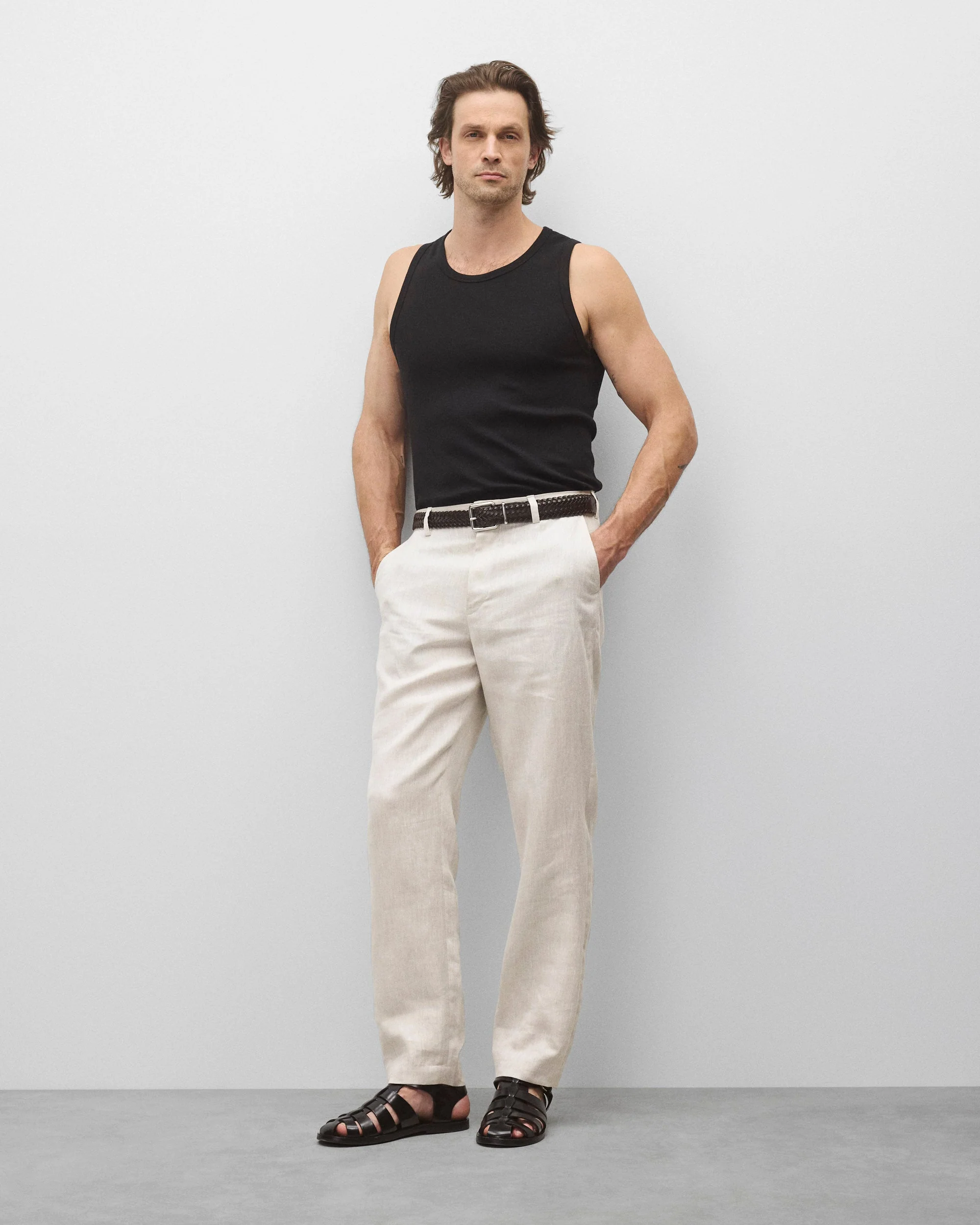 Cotton Rib Slim Tank Top - Image 3
