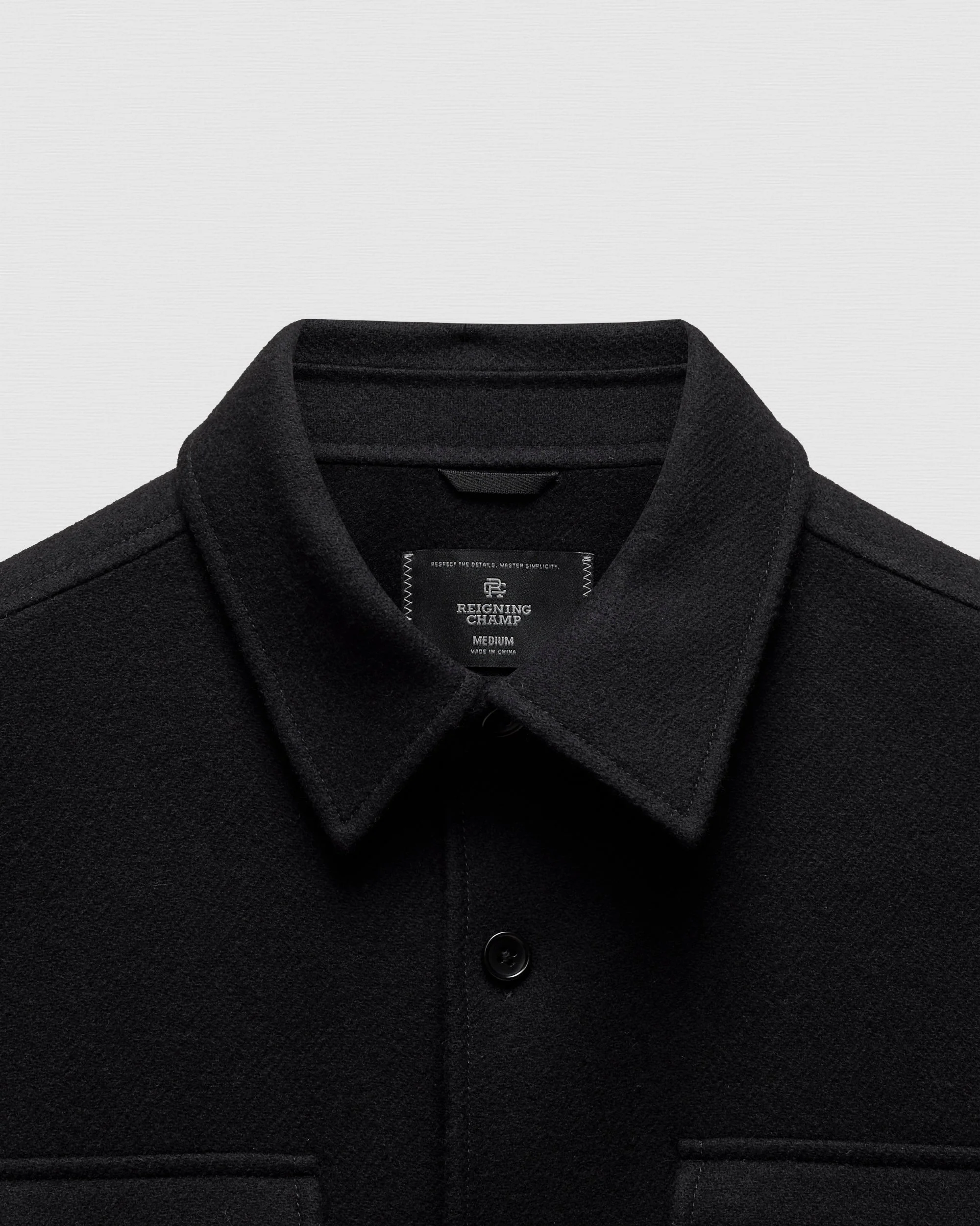 Double Faced Wool Concourse Overshirt - Image 8