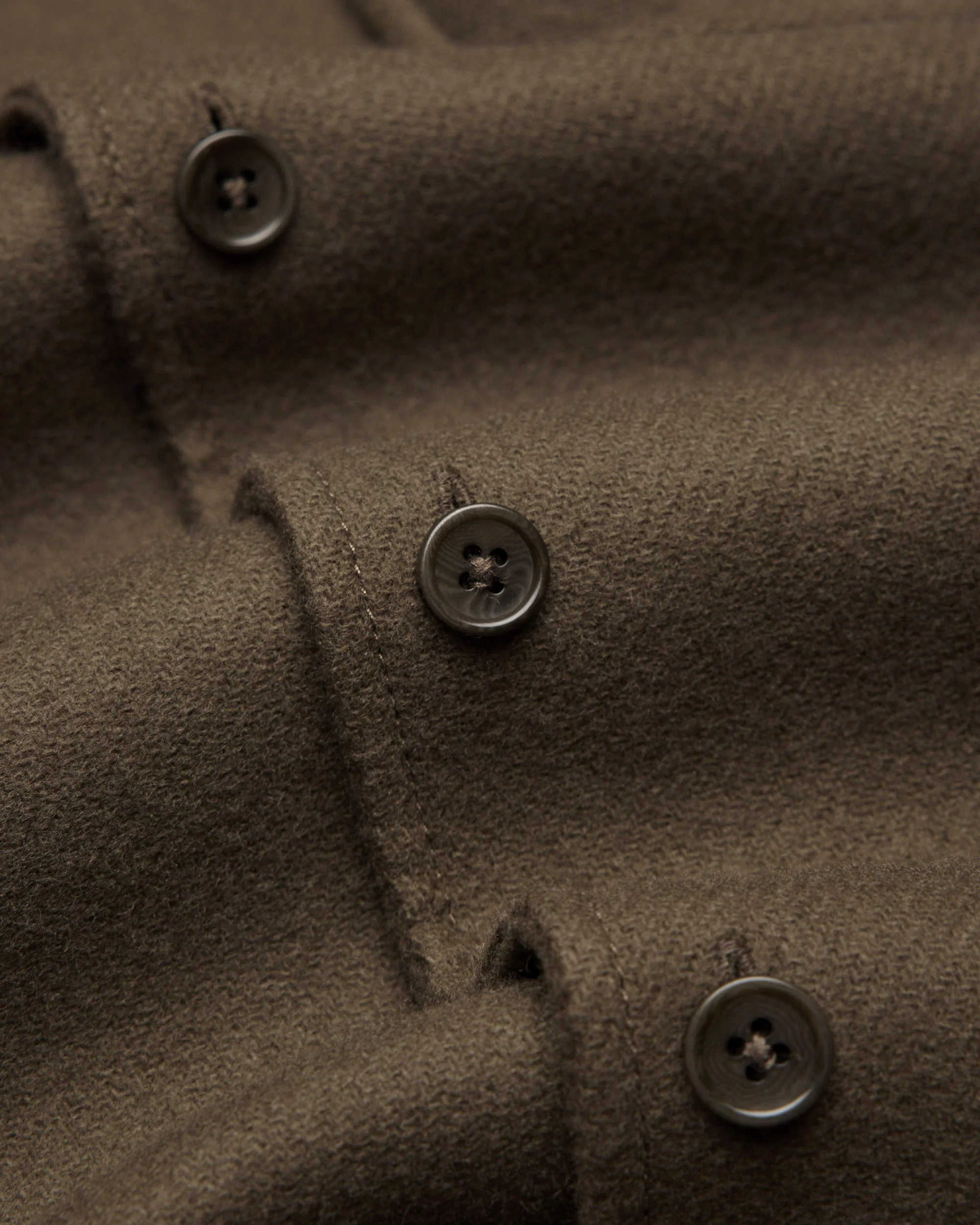 Double Faced Wool Concourse Overshirt - Image 11