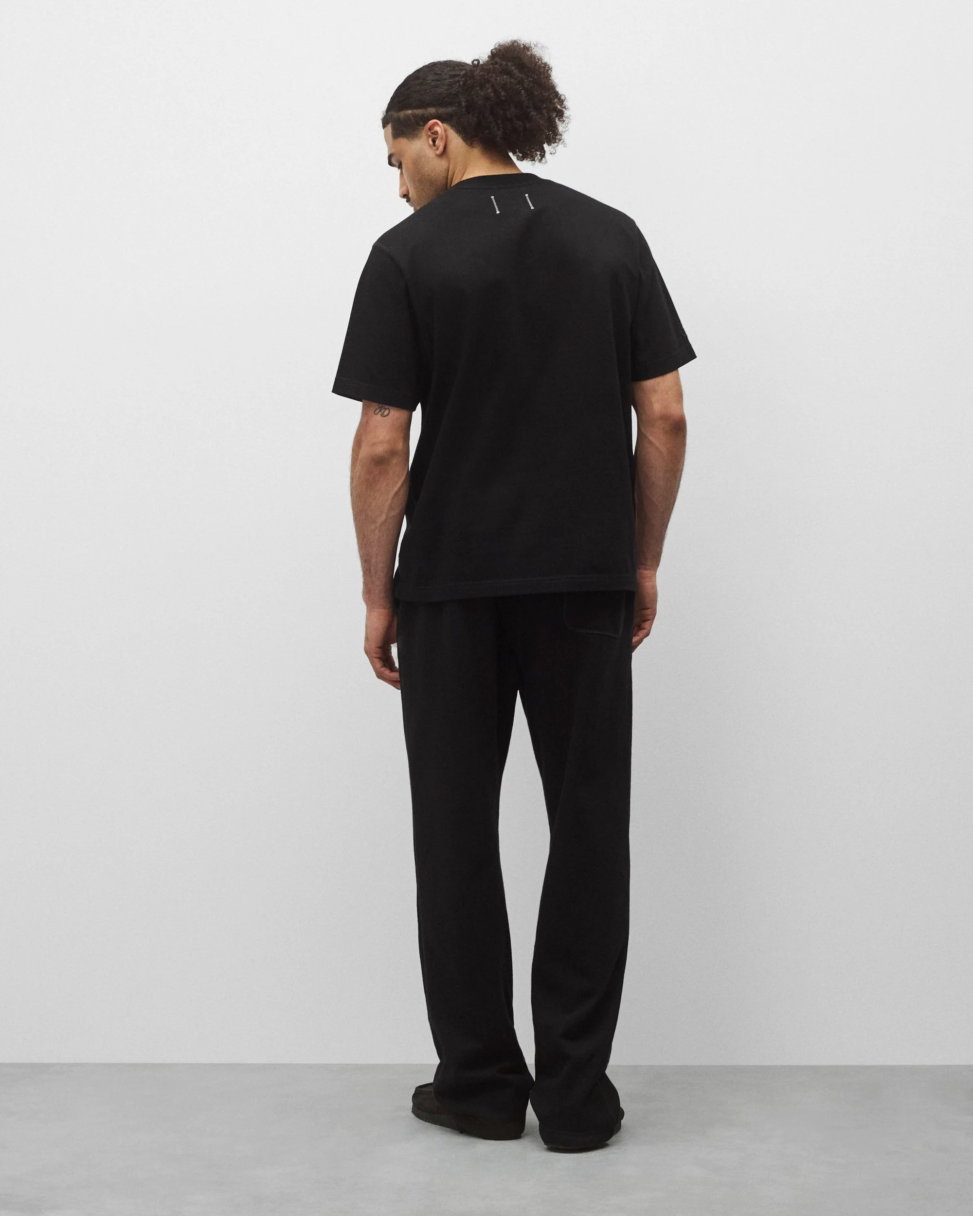 Kyoto Black Midweight Terry Relaxed Sweatpant - Image 5