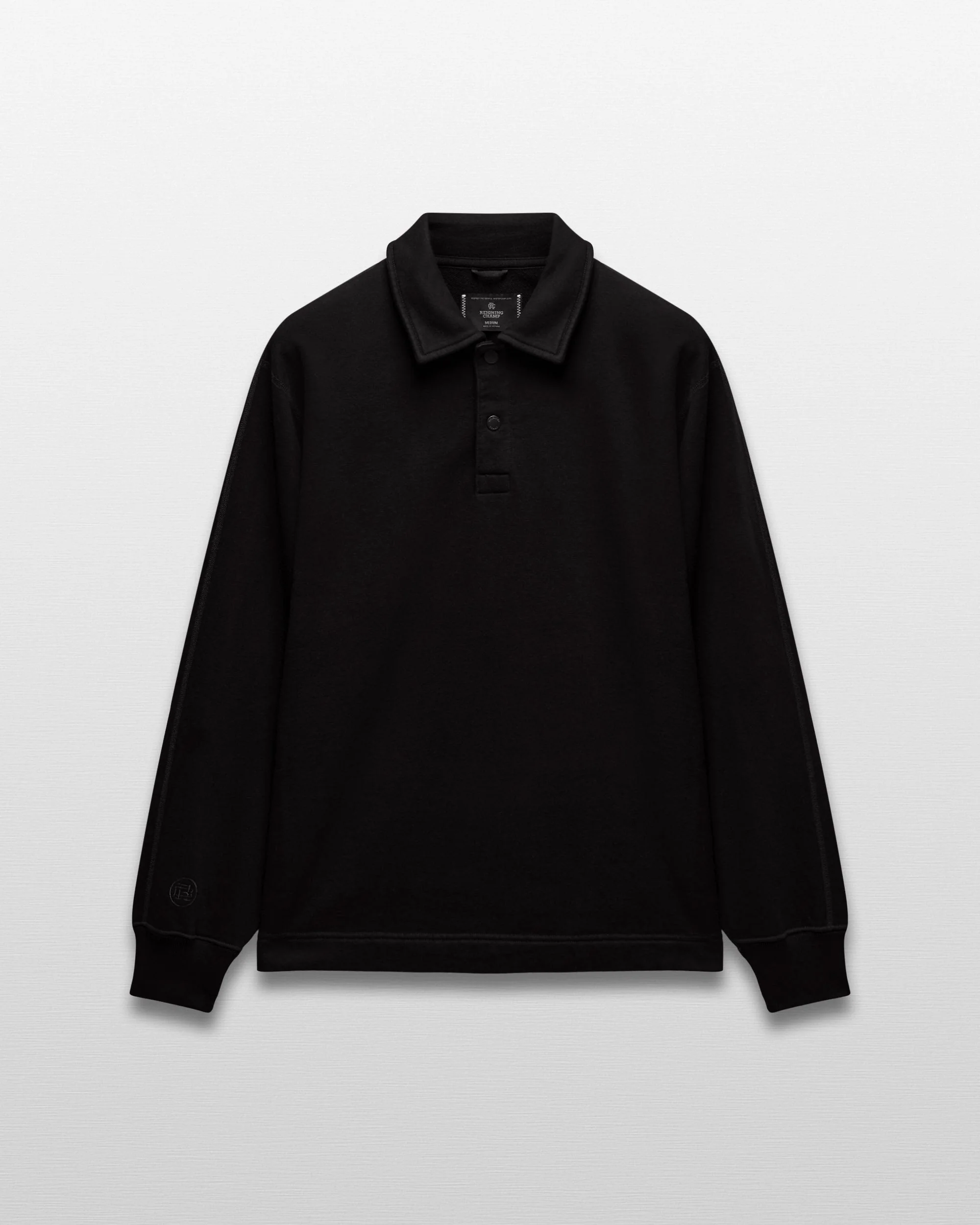 Kyoto Black Midweight Terry Rugby Standard Sweater - Image 8