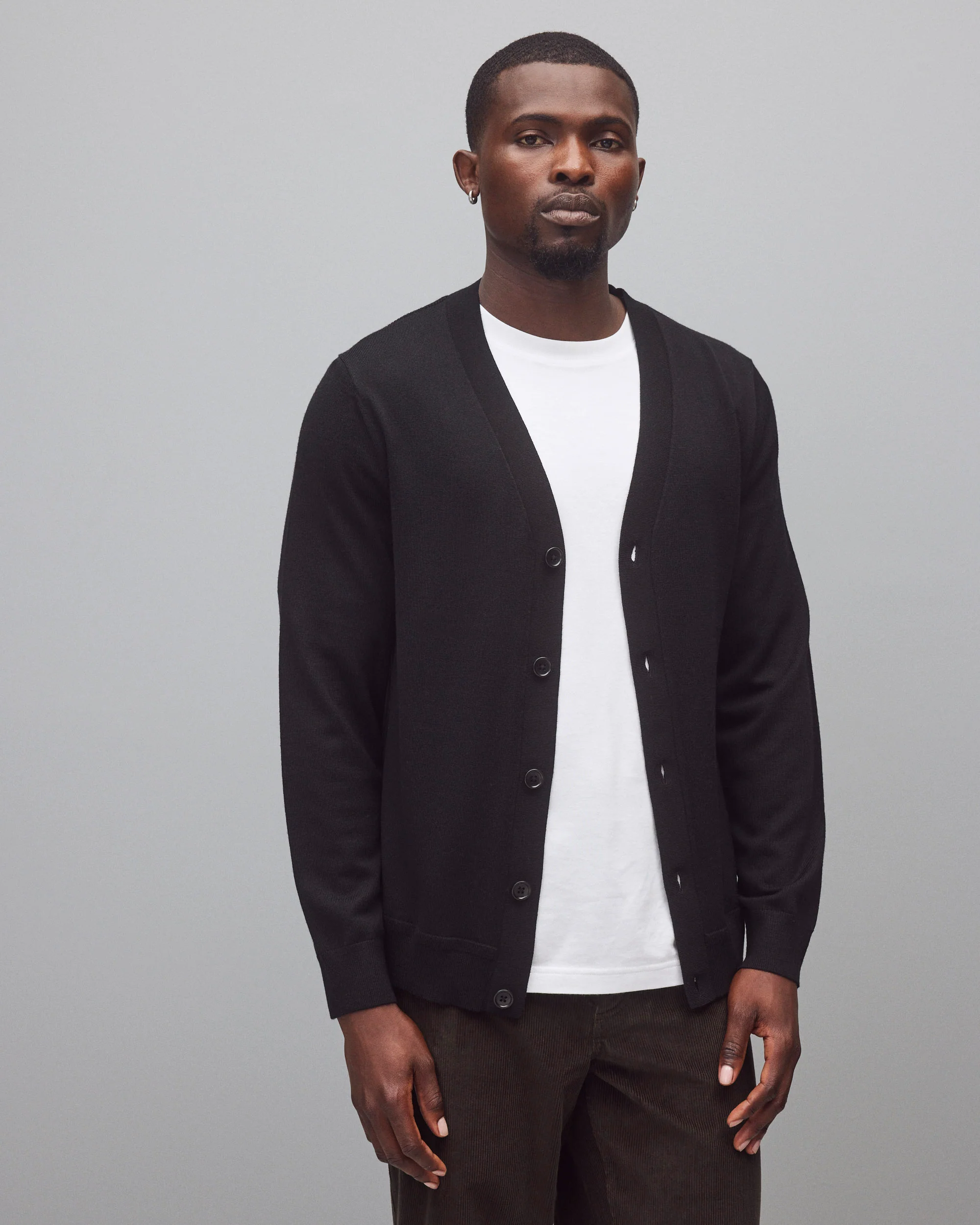 Lightweight Merino Harry Cardigan - Image 2