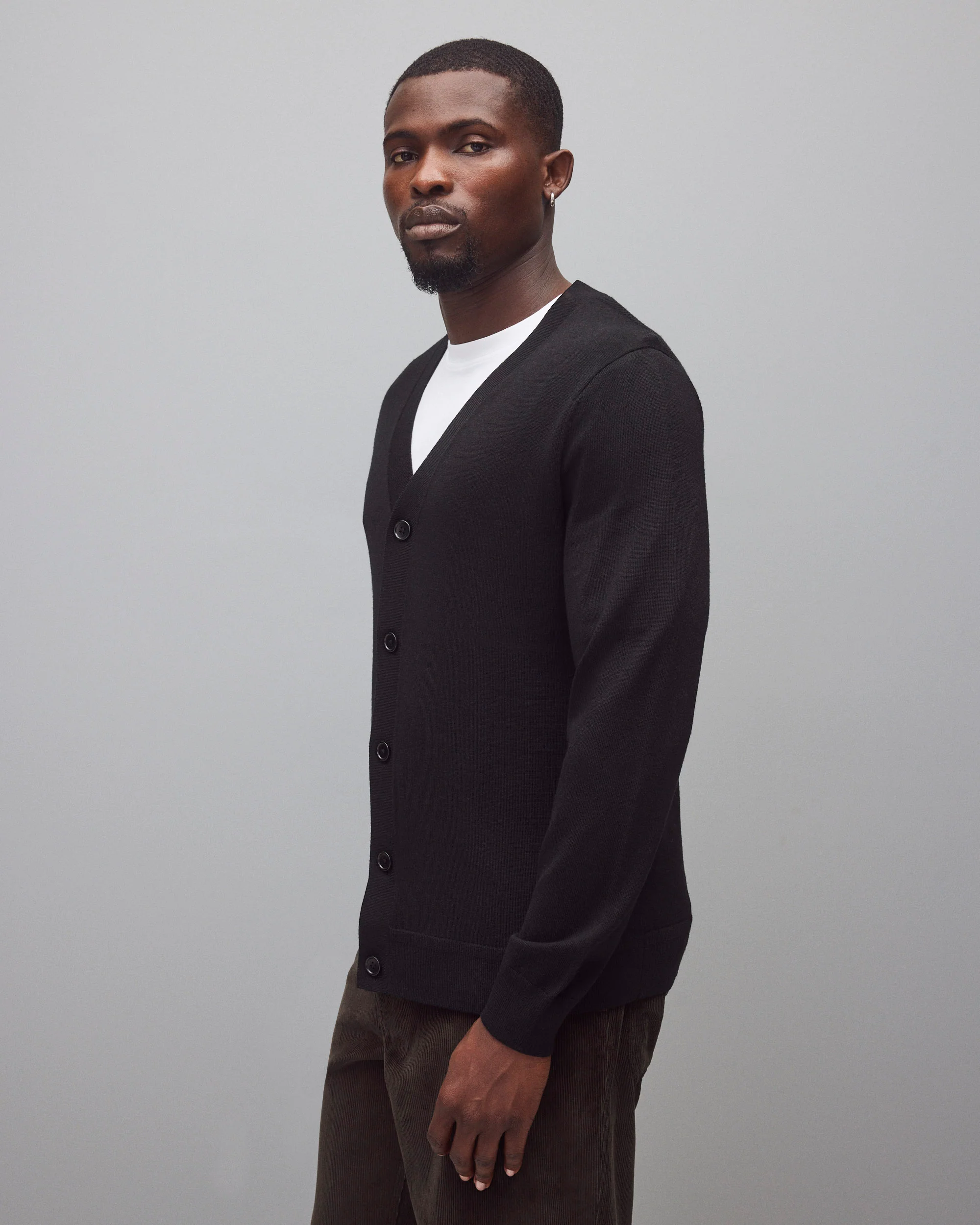 Lightweight Merino Harry Cardigan - Image 4