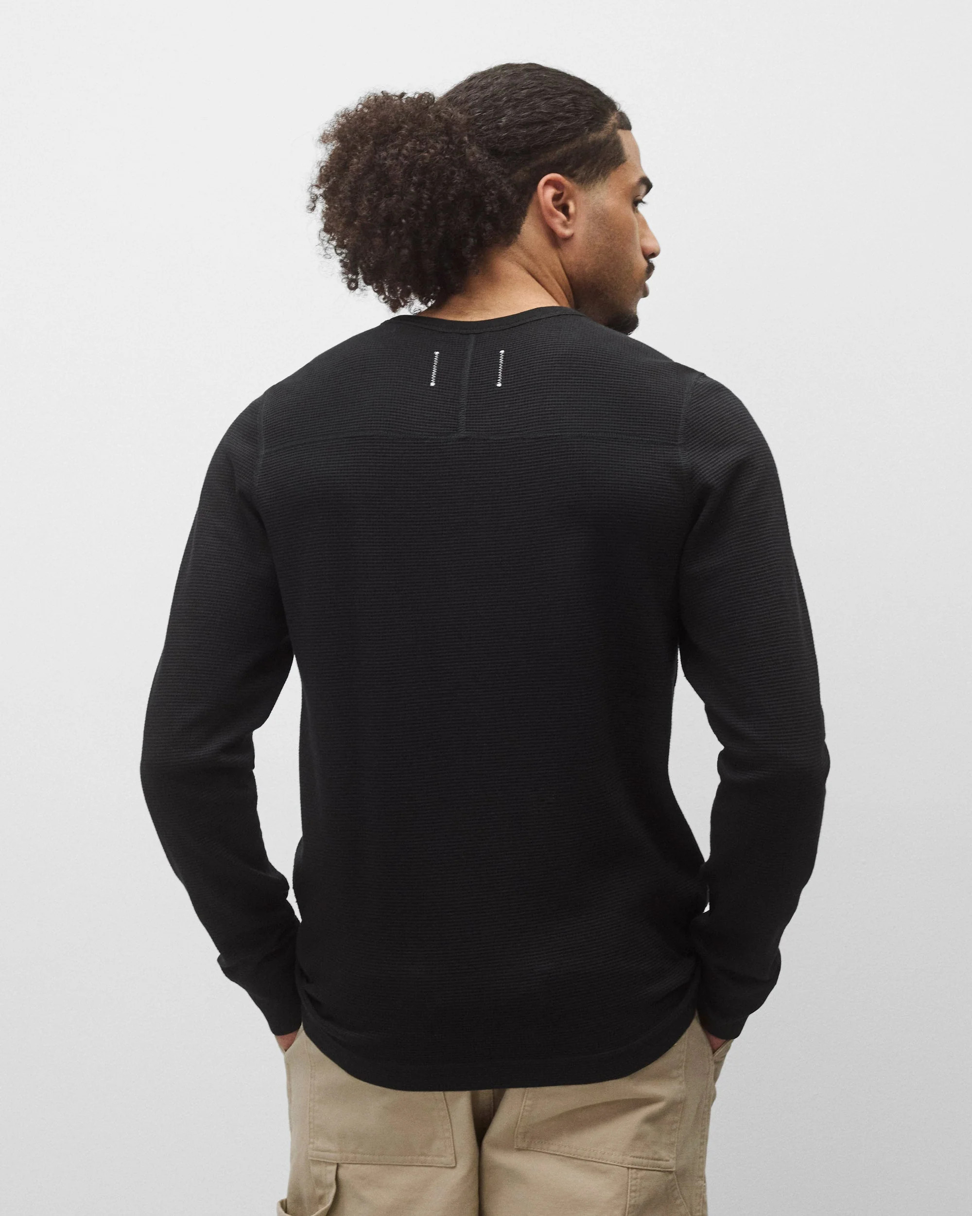 Lightweight Waffle Standard Henley - Image 5