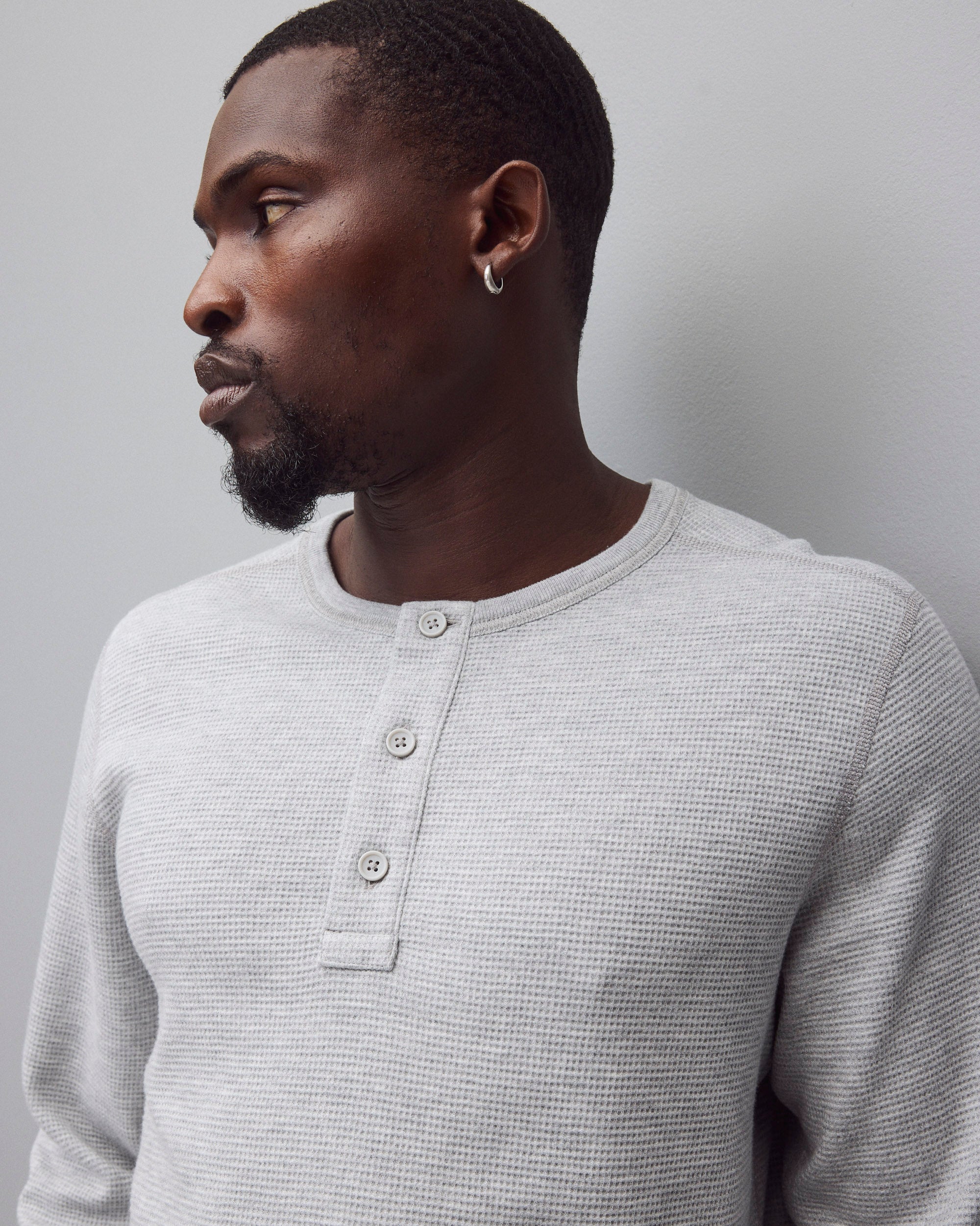 Lightweight Waffle Standard Henley - Image 5