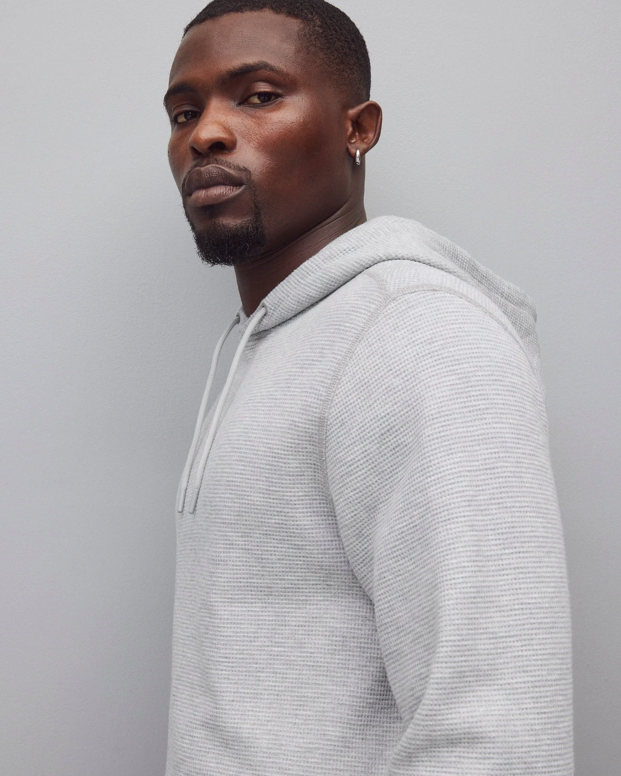Lightweight Waffle Standard Hoodie - Image 5