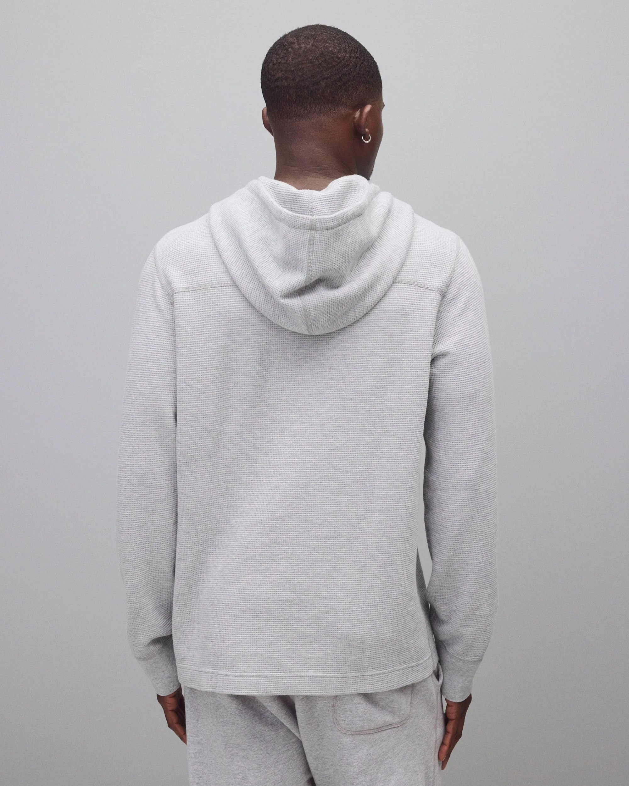 Lightweight Waffle Standard Hoodie - Image 6