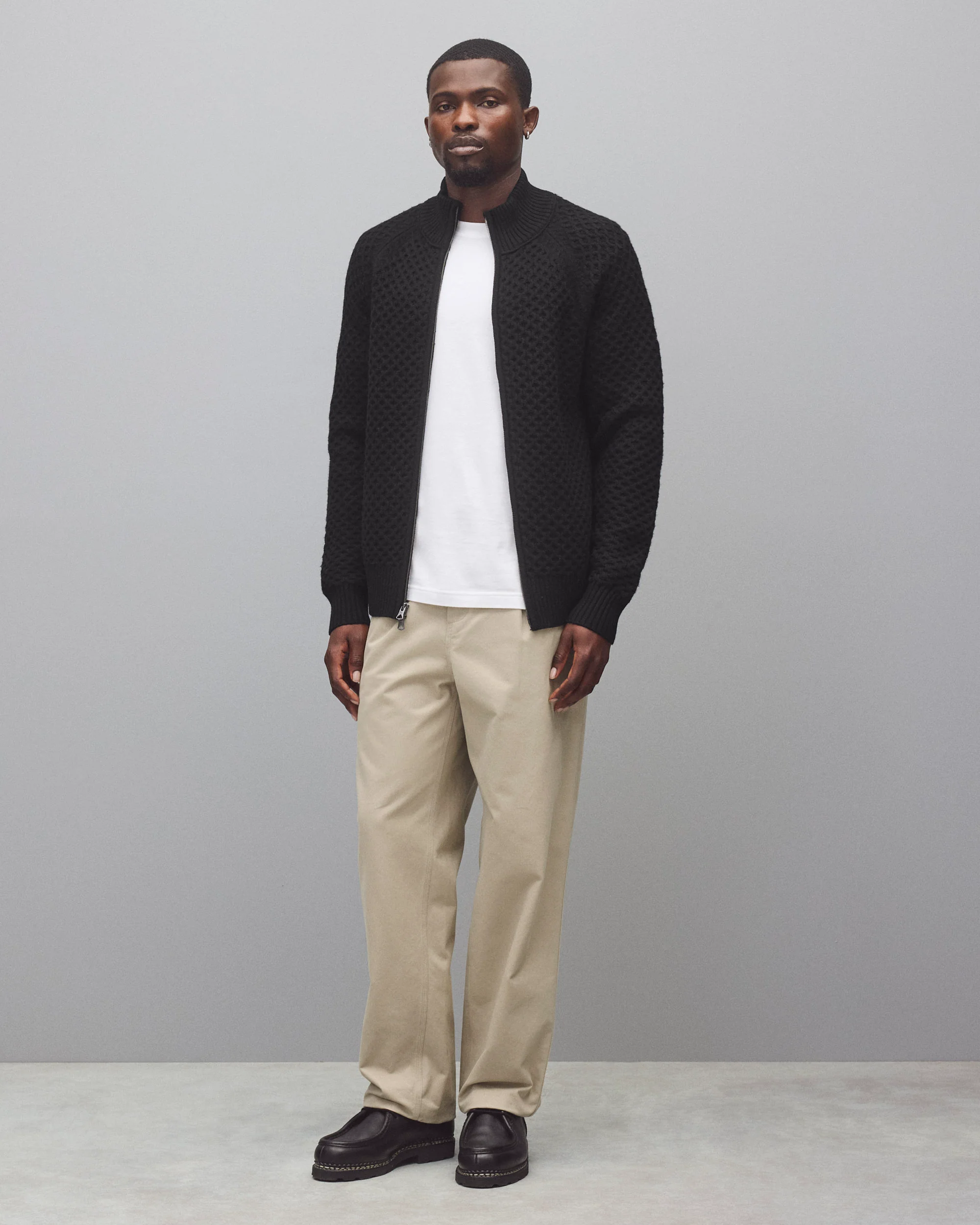 Merino Honeycomb Track Jacket - Image 3
