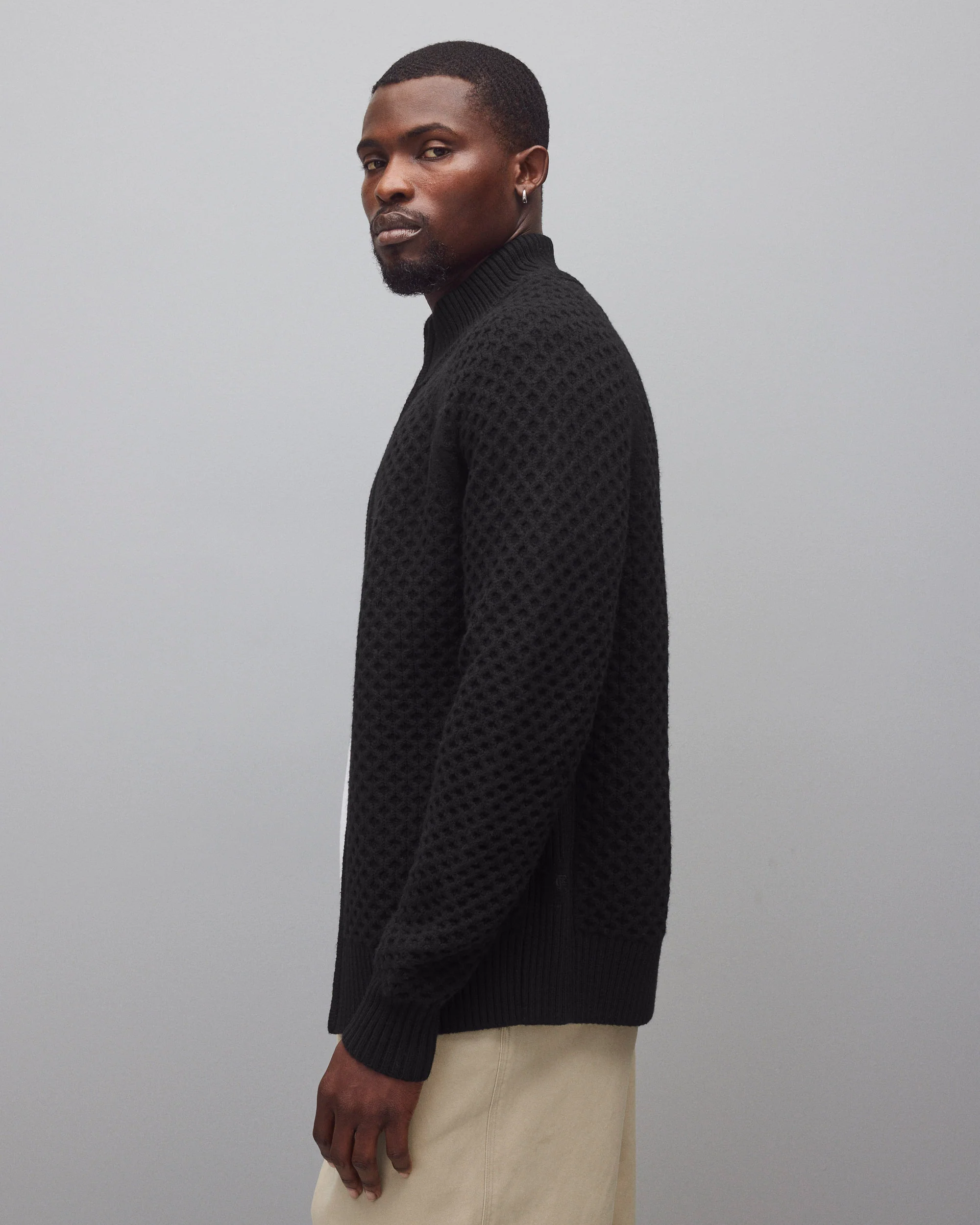 Merino Honeycomb Track Jacket - Image 4