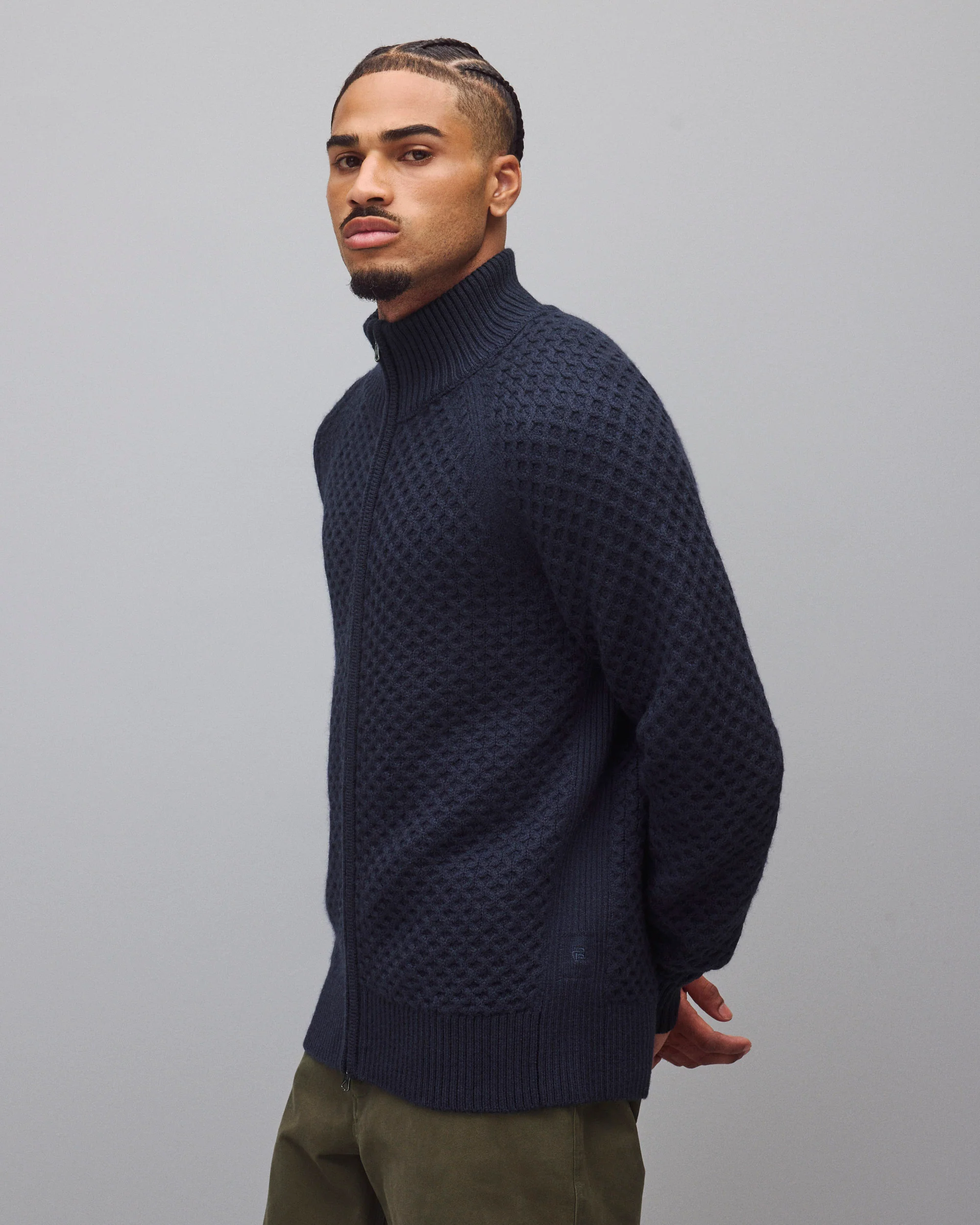 Merino Honeycomb Track Jacket - Image 4