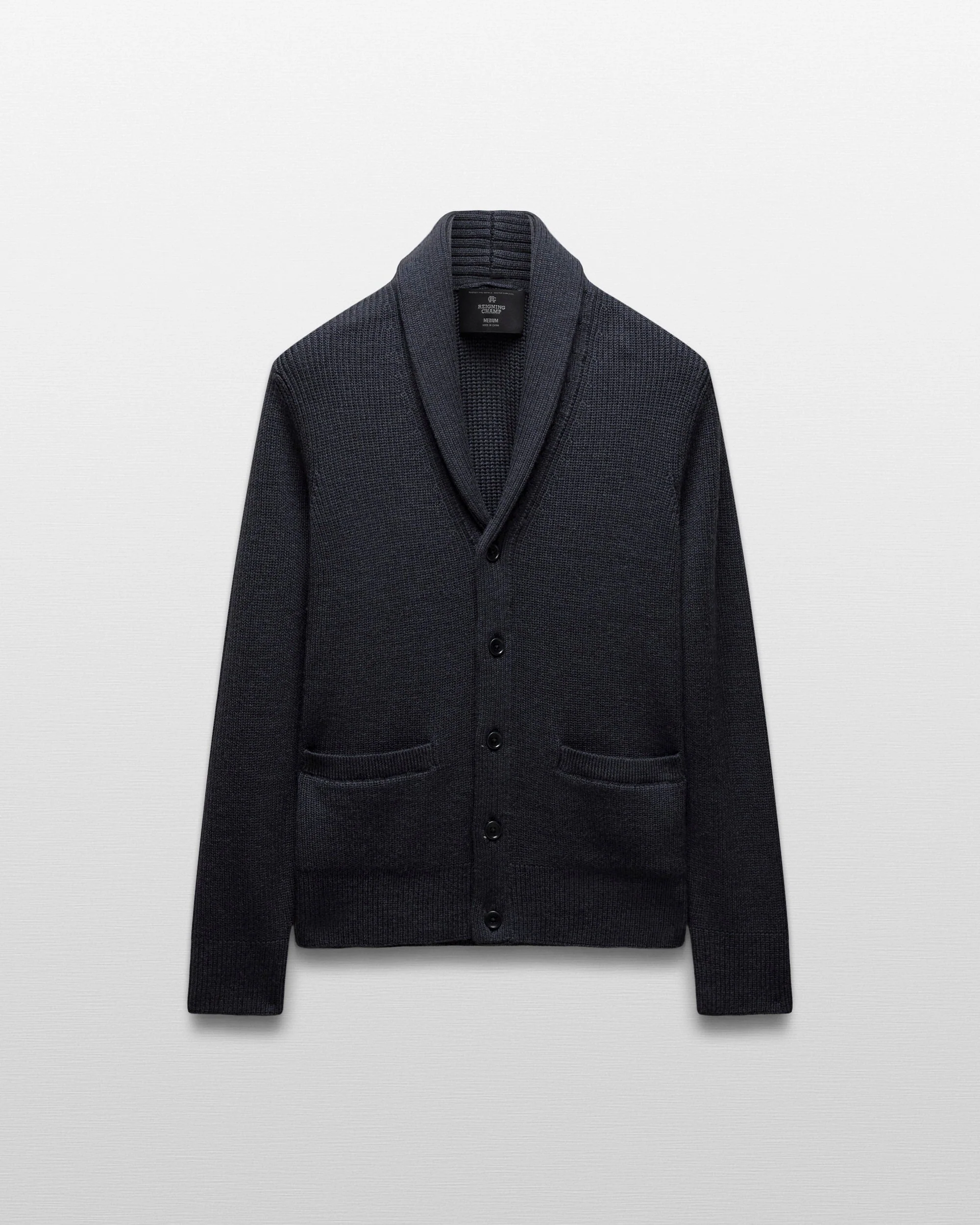 Merino Rib Vinnie Shawl Cardigan - Image 5
