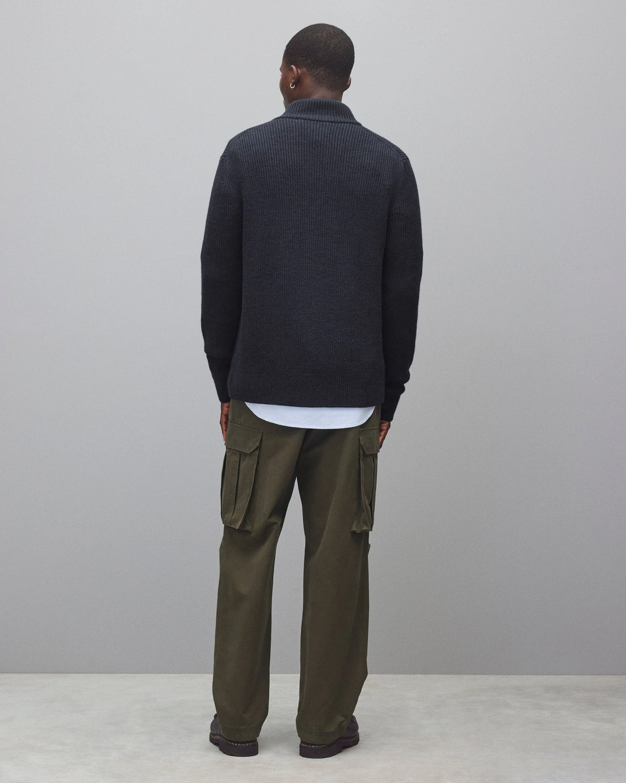 Merino Rib Vinnie Track Jacket - Image 5