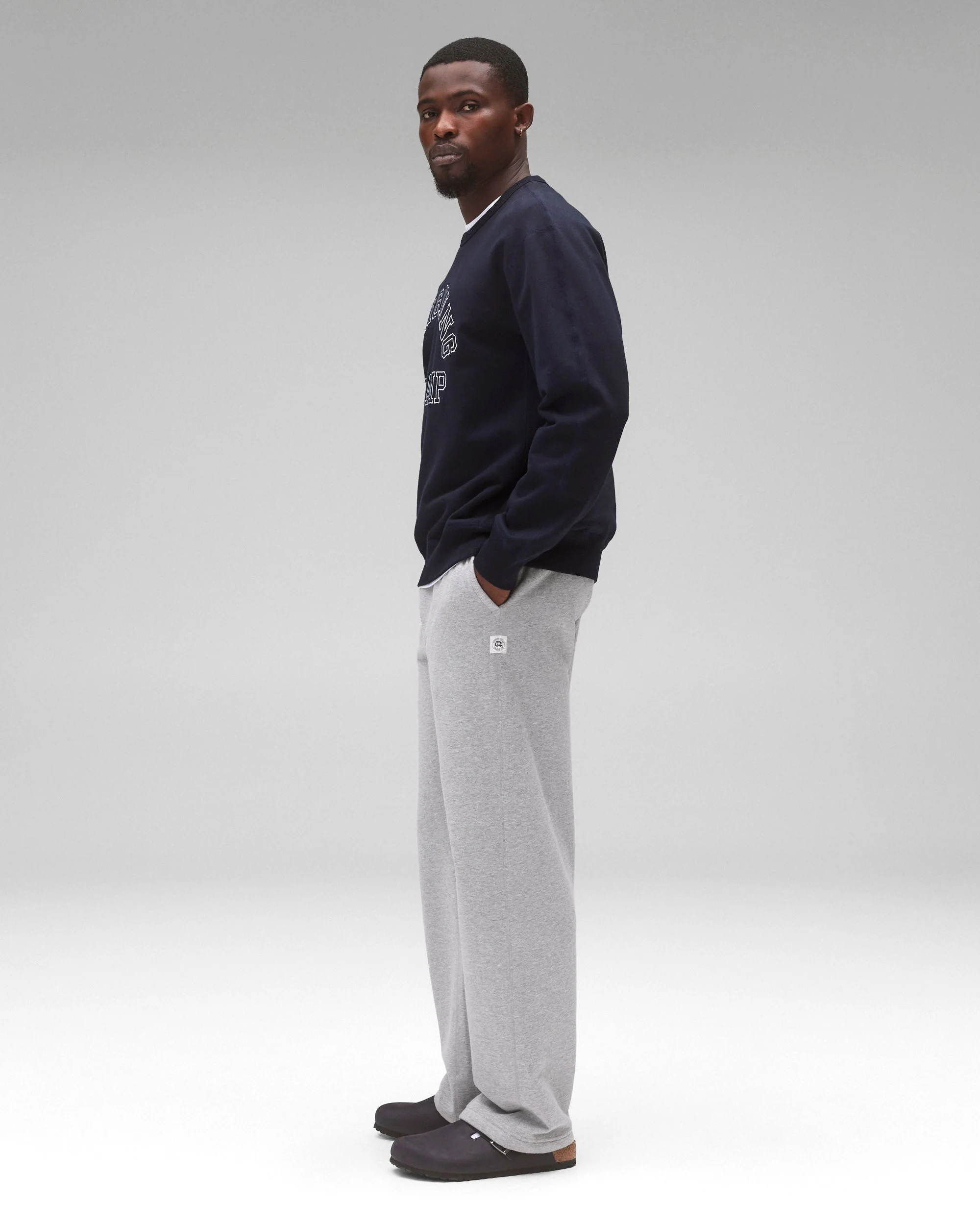 Midweight Terry Arch Logo Standard Crewneck - Image 4