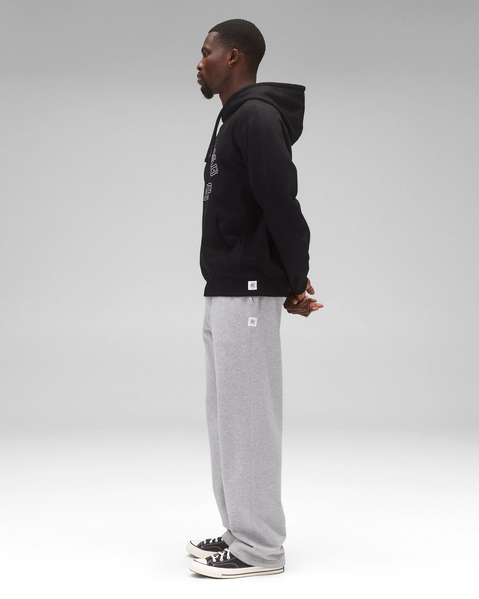 Midweight Terry Arch Logo Standard Hoodie - Image 4