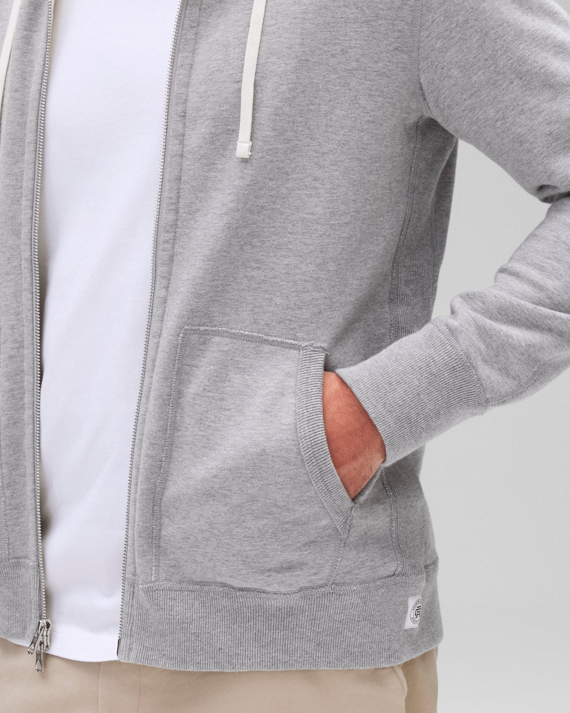 Midweight Terry Slim Zip Hoodie - Image 7