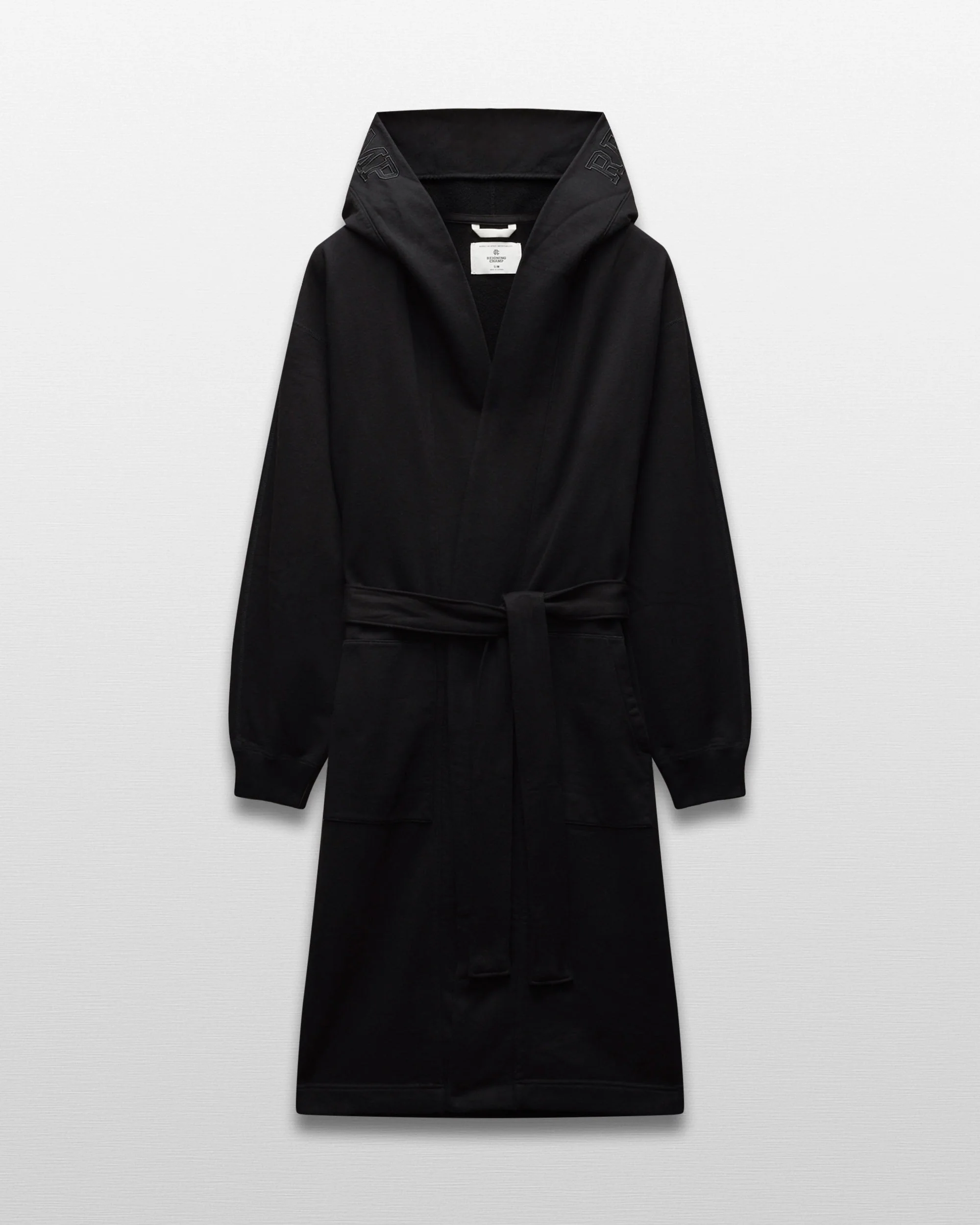 Midweight Terry Logo Relaxed Hooded Robe - Image 8