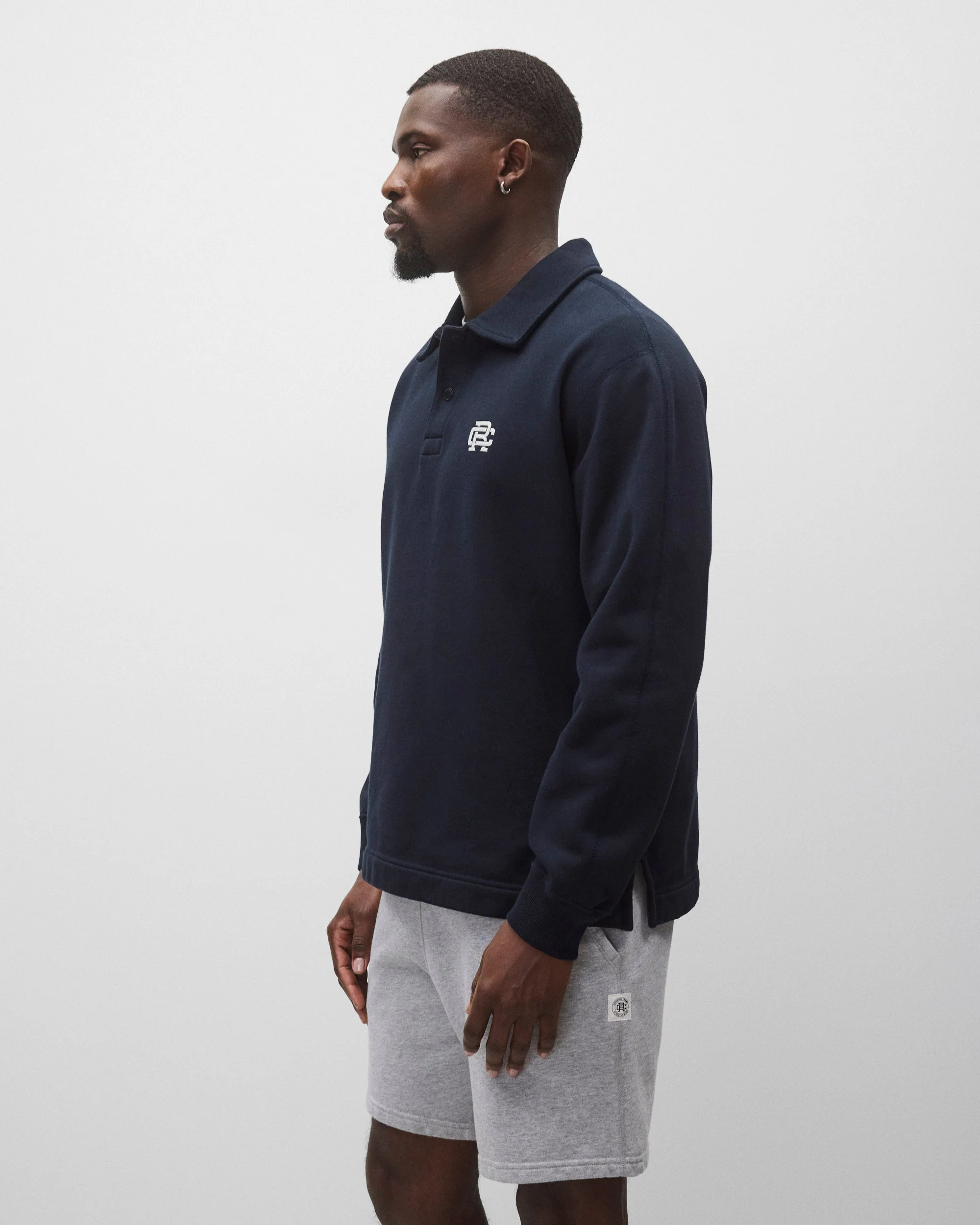 Midweight Terry Monogram Standard Rugby Sweatshirt - Image 4