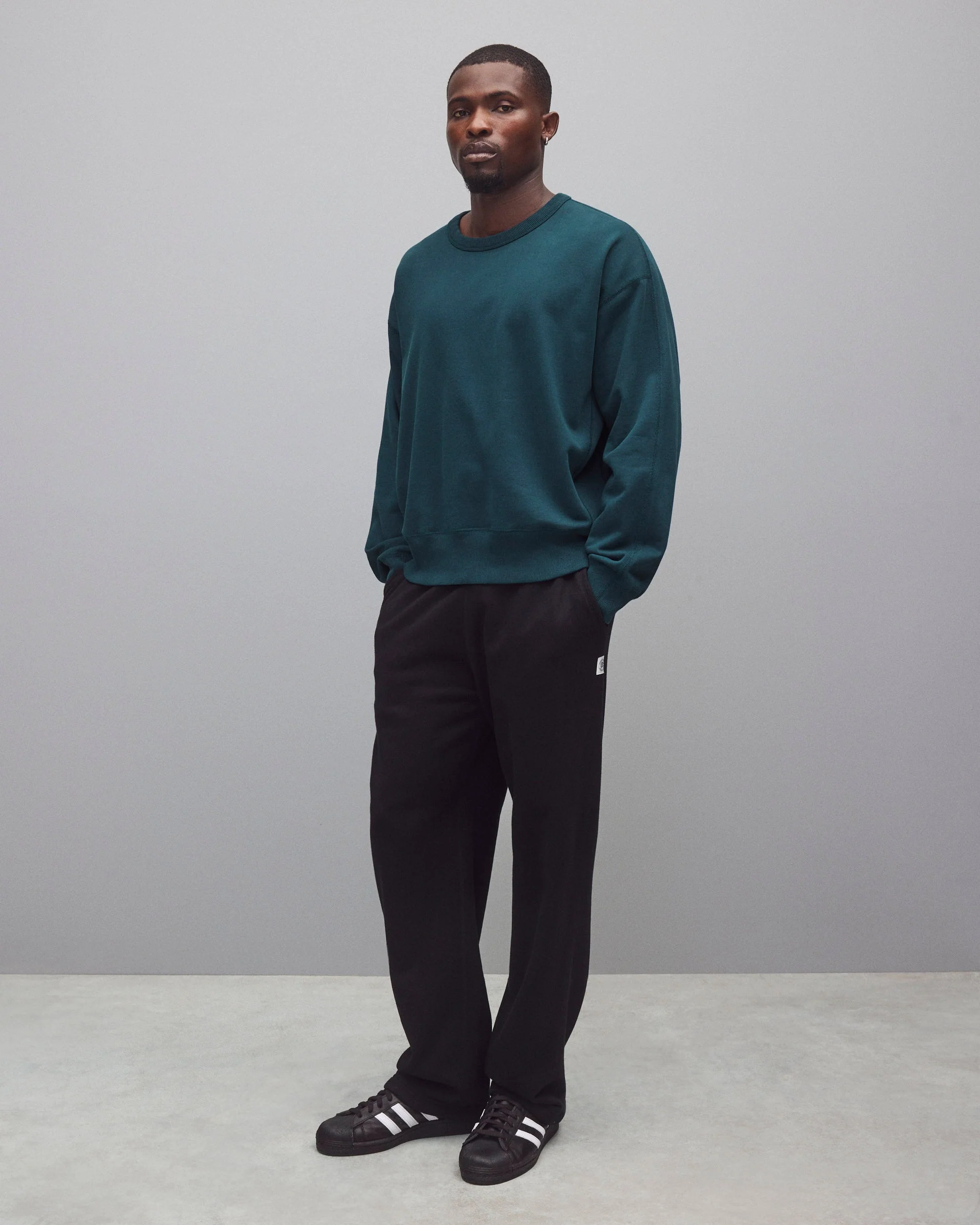 Midweight Terry Relaxed Crewneck - Image 3