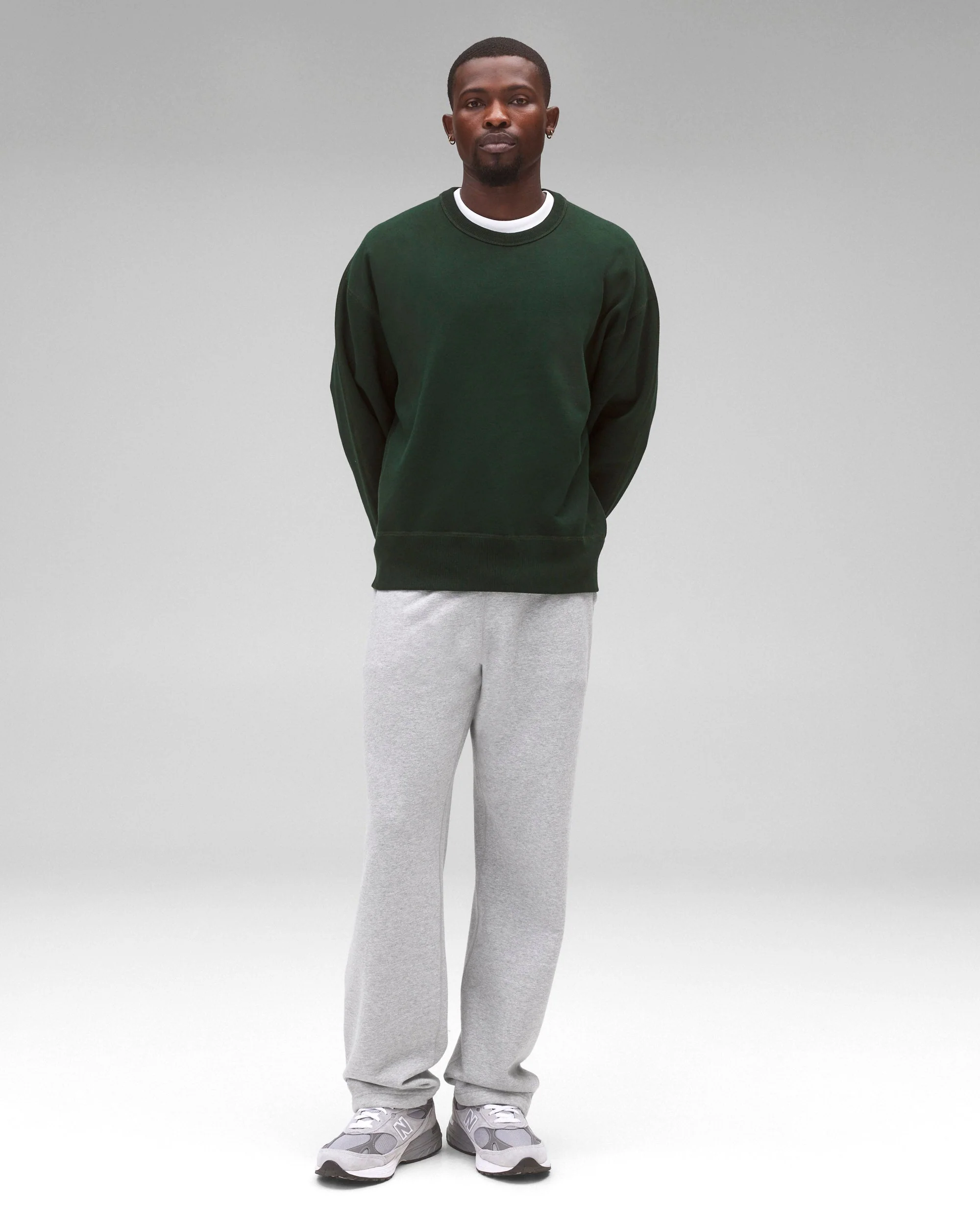 Midweight Terry Relaxed Crewneck - Image 3