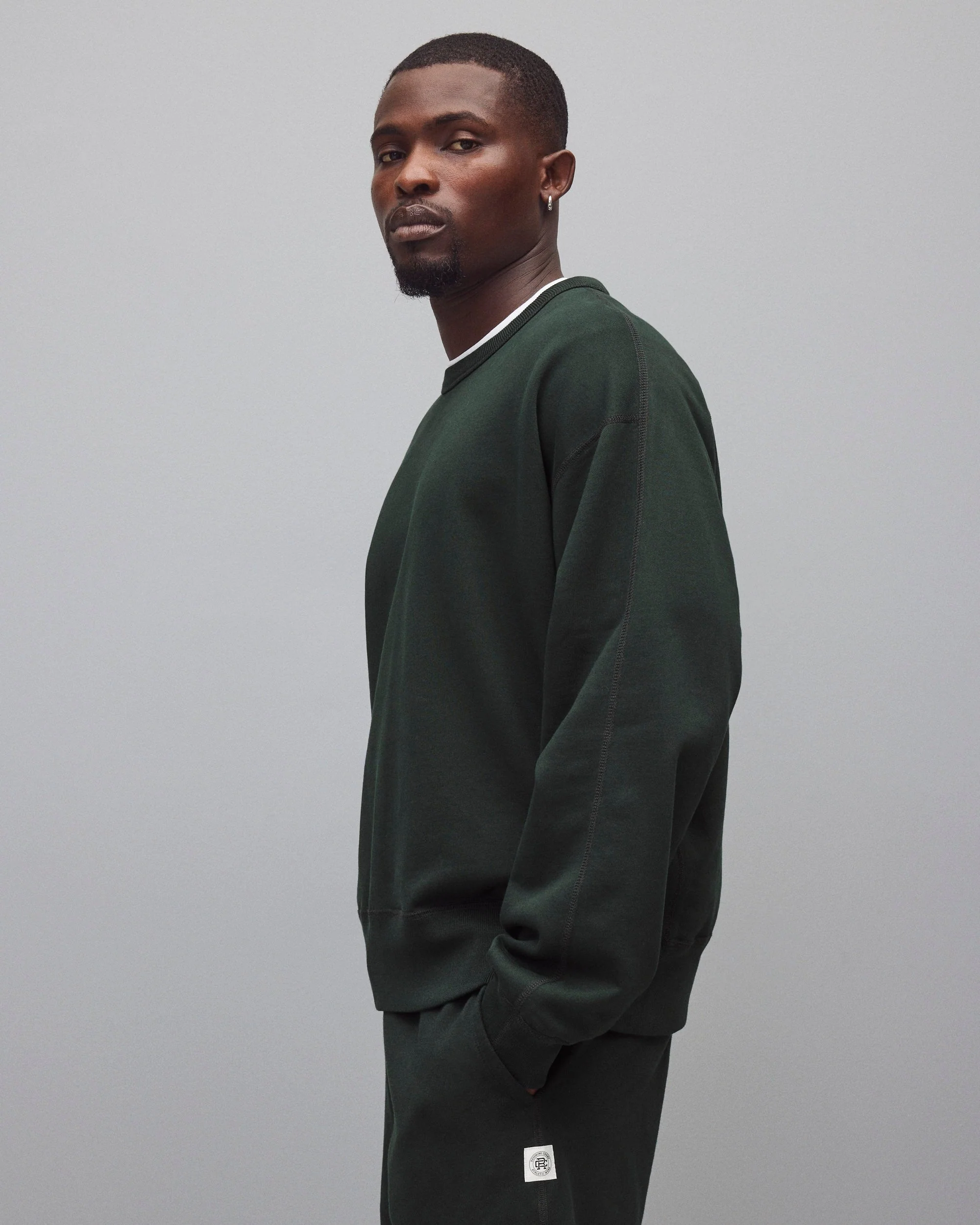 Midweight Terry Relaxed Crewneck - Image 4