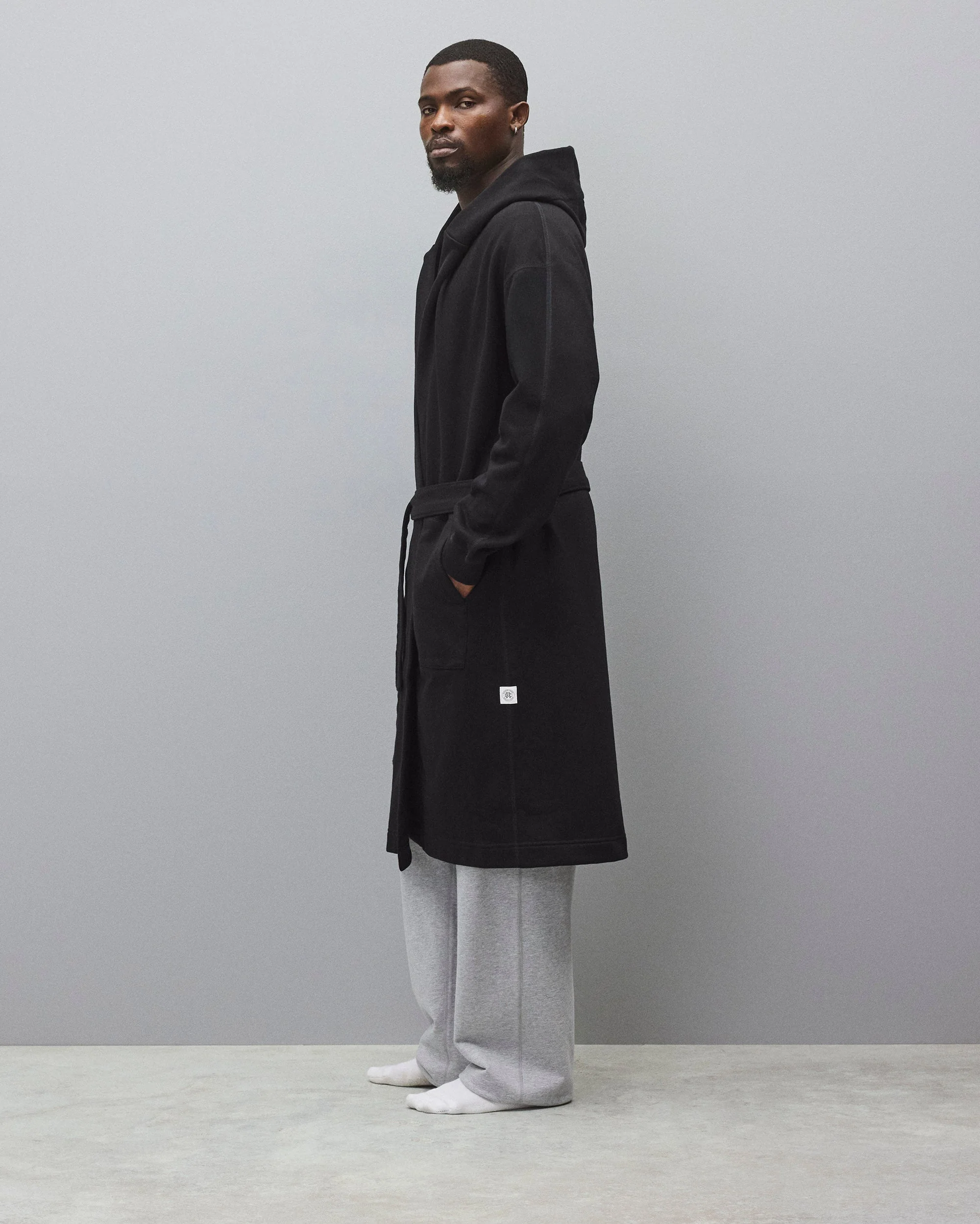 Midweight Terry Relaxed Hooded Robe - Image 3