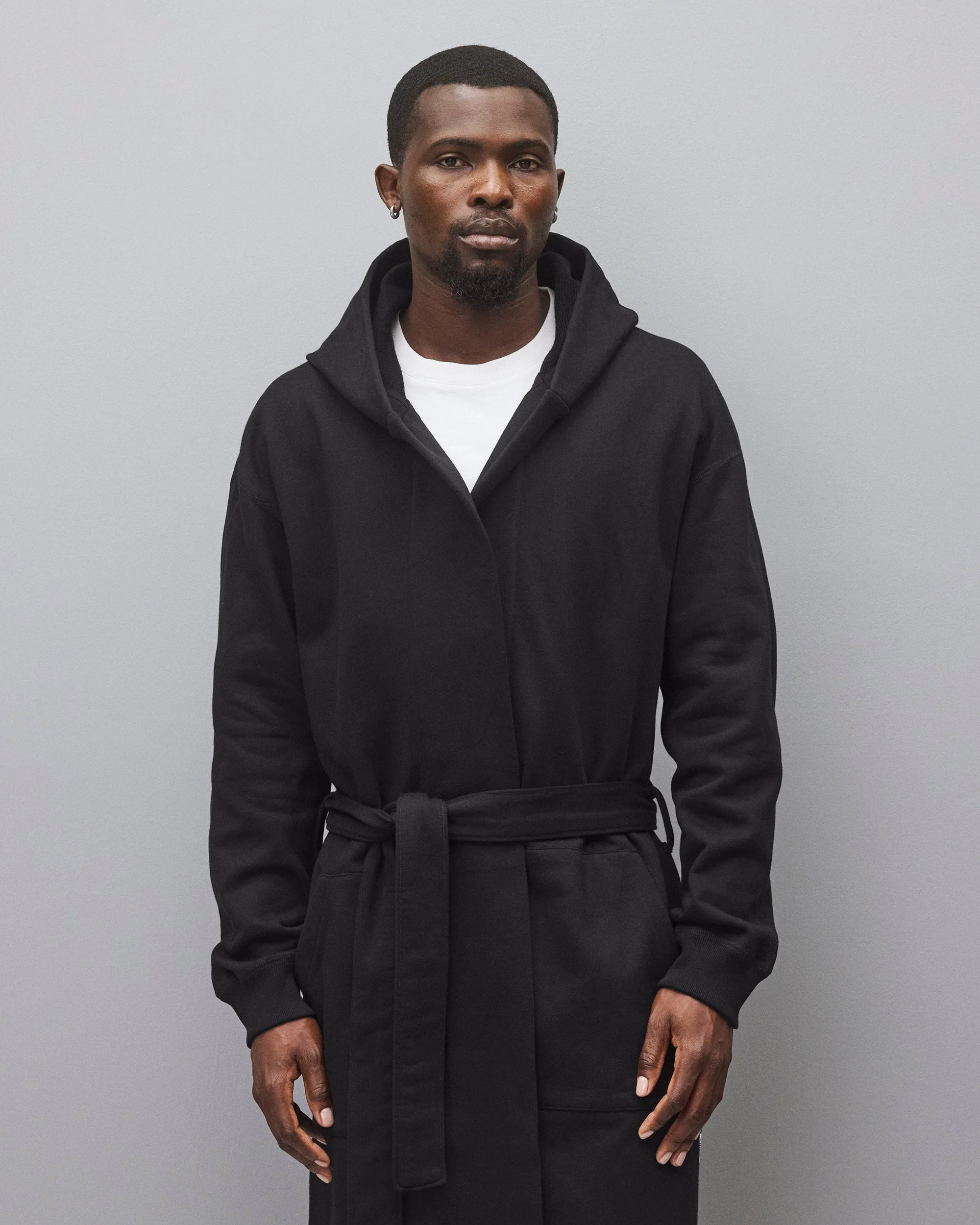 Midweight Terry Relaxed Hooded Robe - Image 5