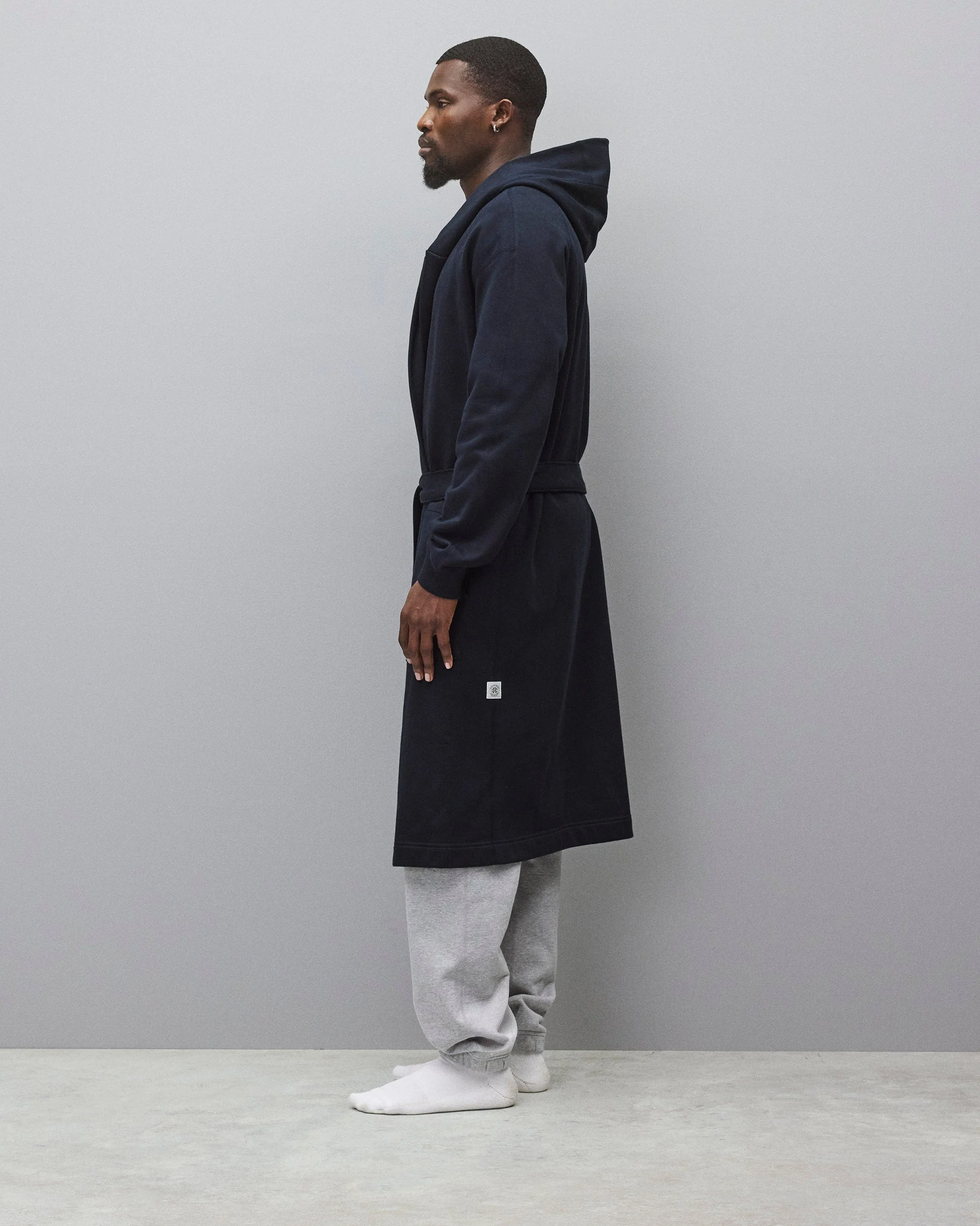 Midweight Terry Relaxed Hooded Robe - Image 4