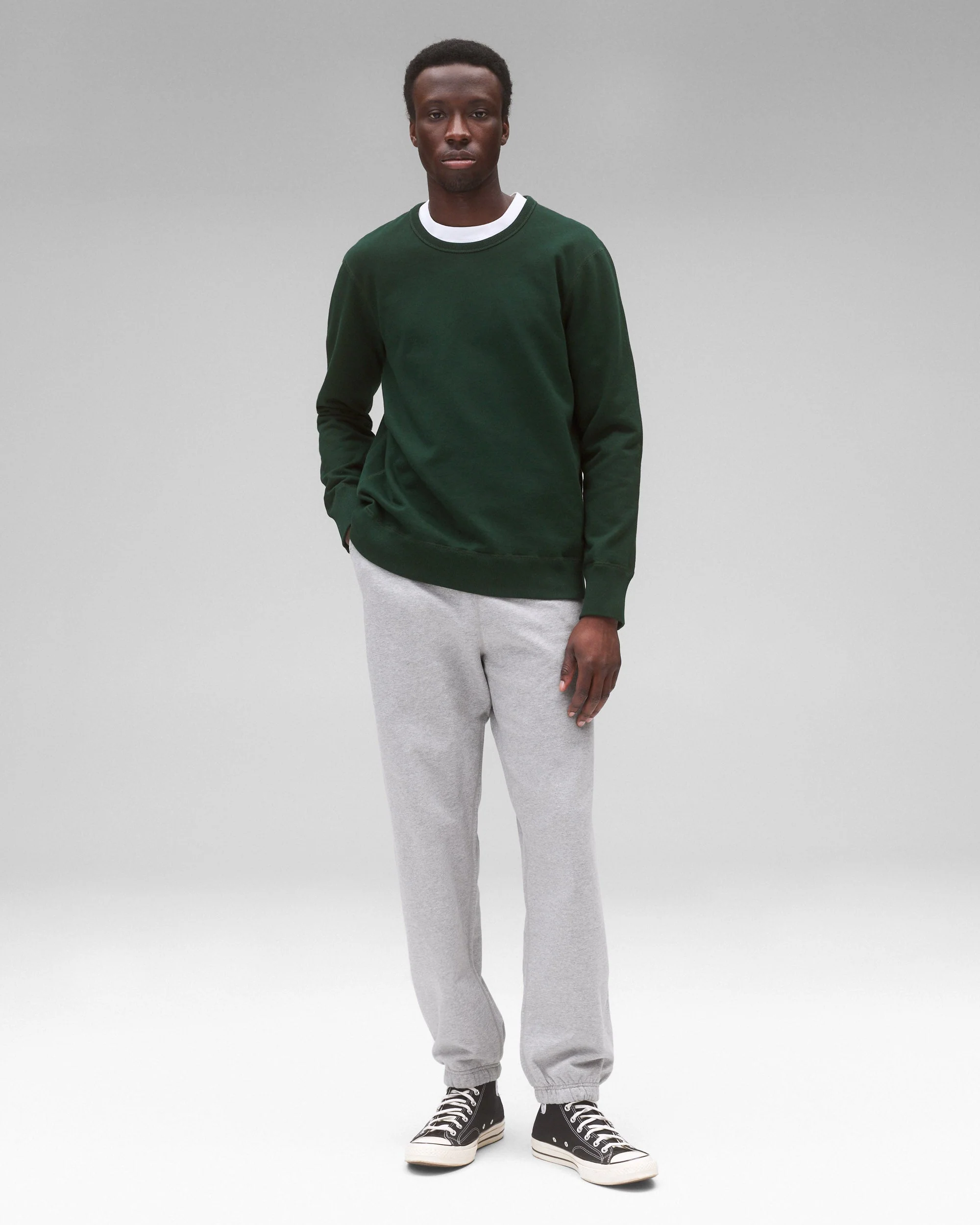 Midweight Terry Slim Crewneck - Image 3