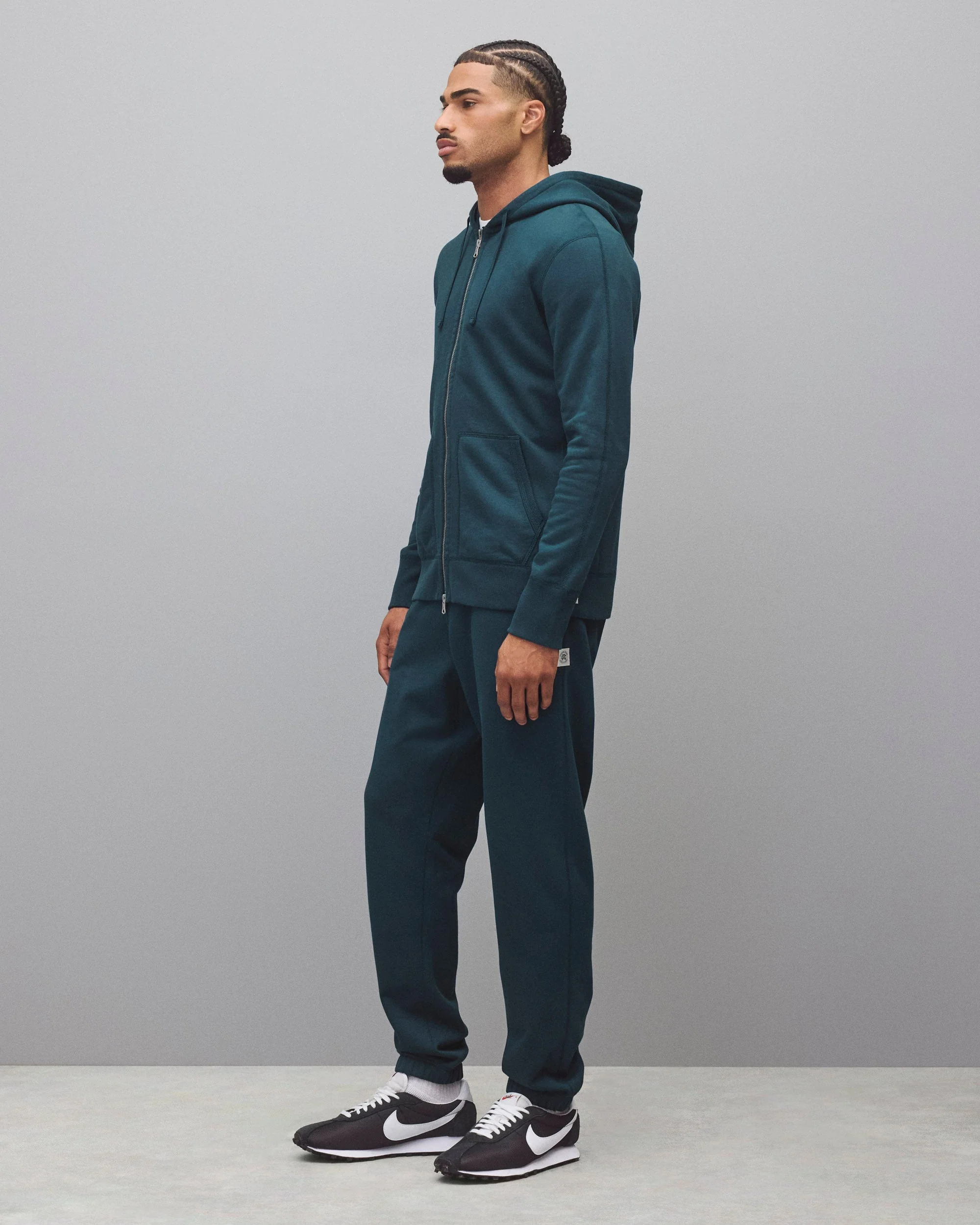 Midweight Terry Slim Zip Hoodie - Image 4