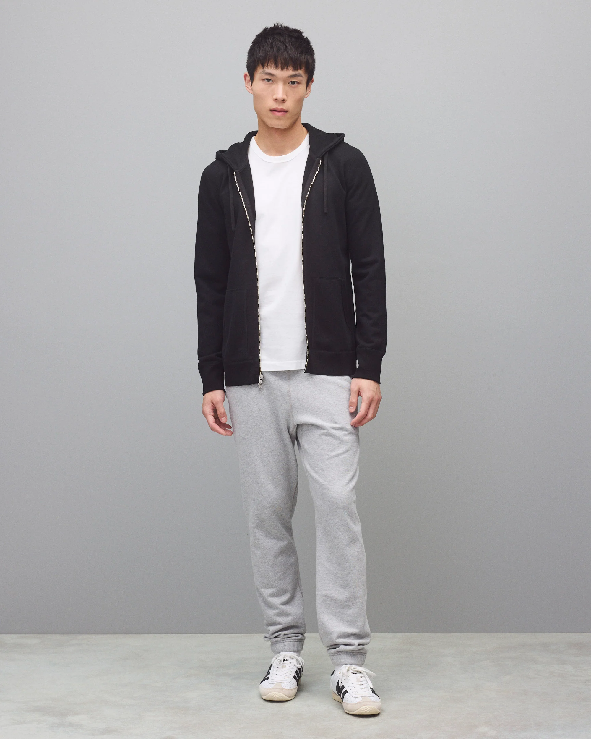 Midweight Terry Slim Zip Hoodie - Image 3