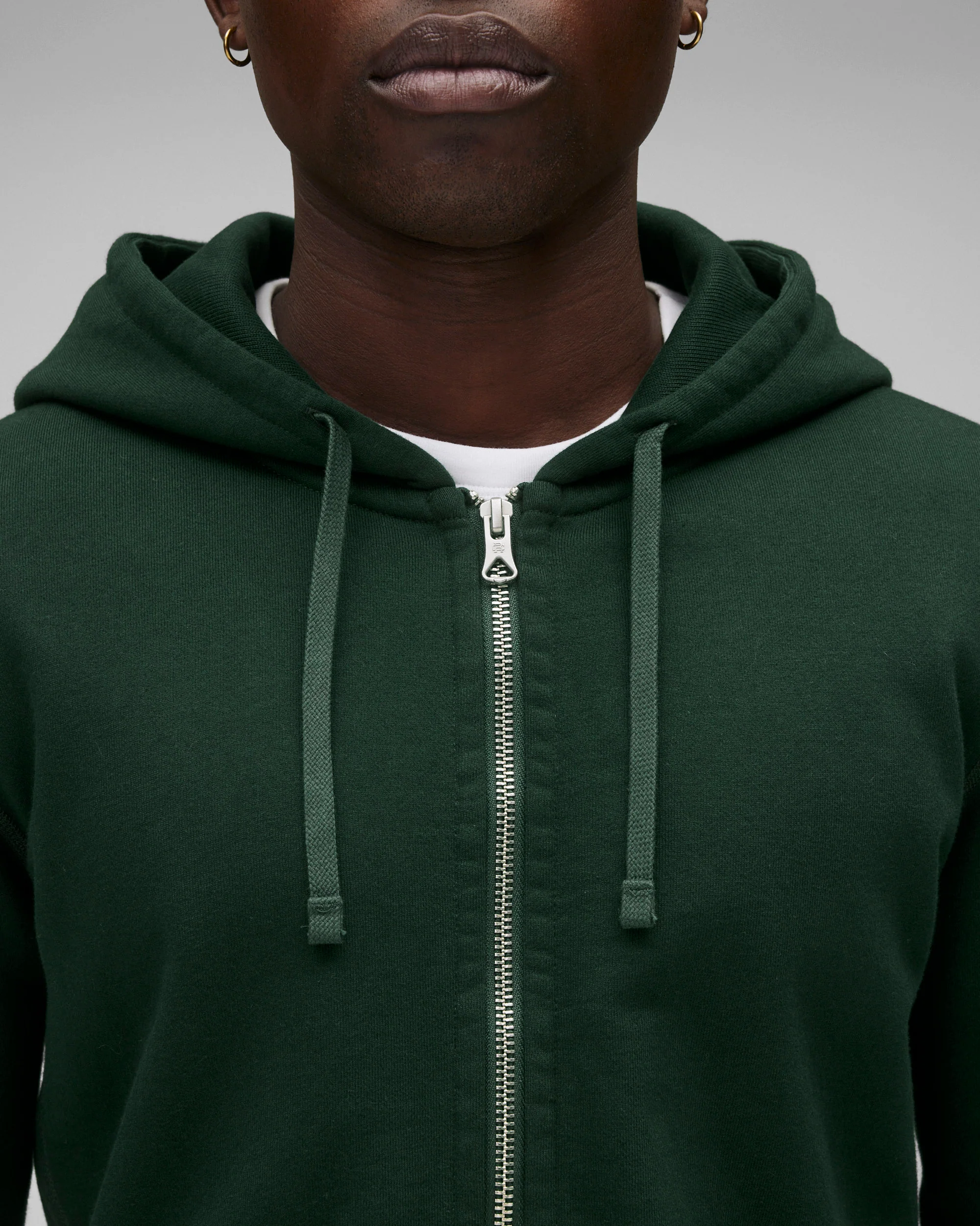 Midweight Terry Slim Zip Hoodie - Image 6