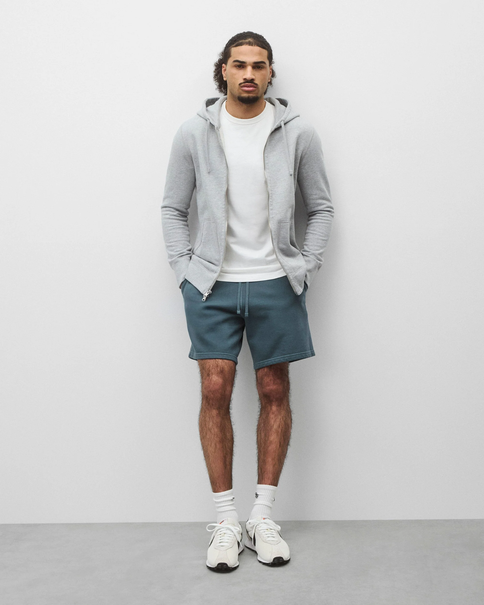 Midweight Terry Slim Zip Hoodie - Image 3