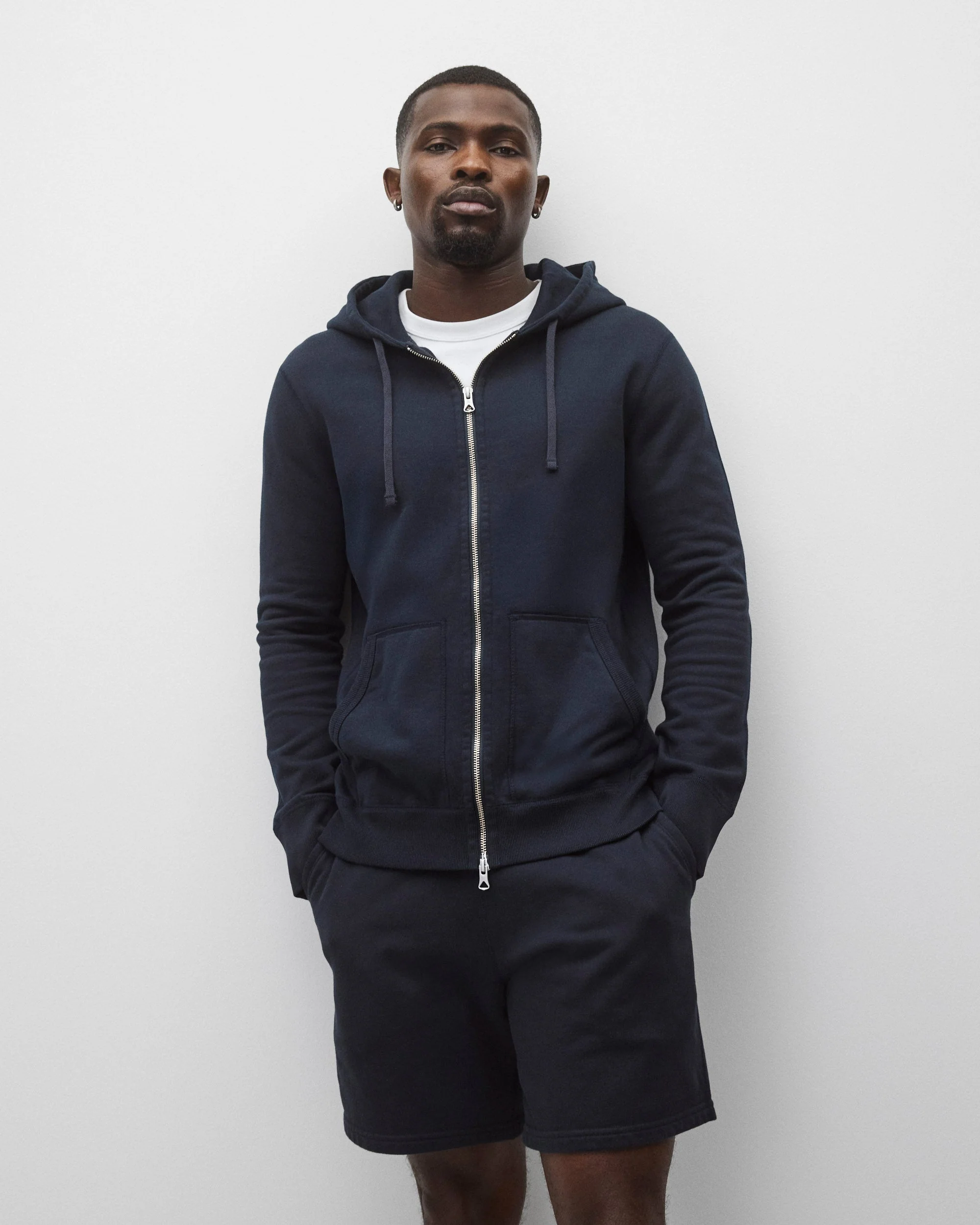 Midweight Terry Slim Zip Hoodie - Image 2