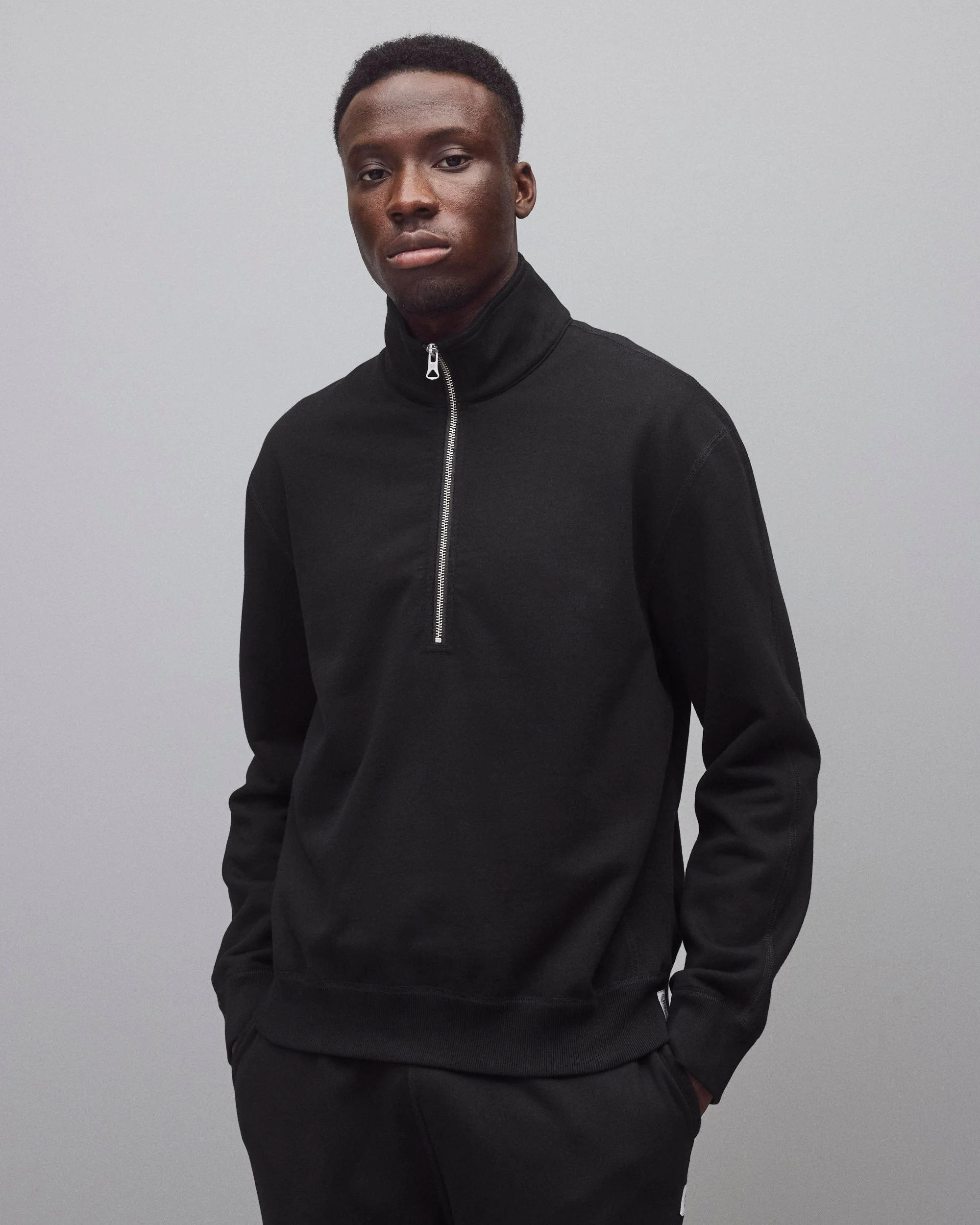 Midweight Terry Standard Half Zip Sweatshirt - Image 2