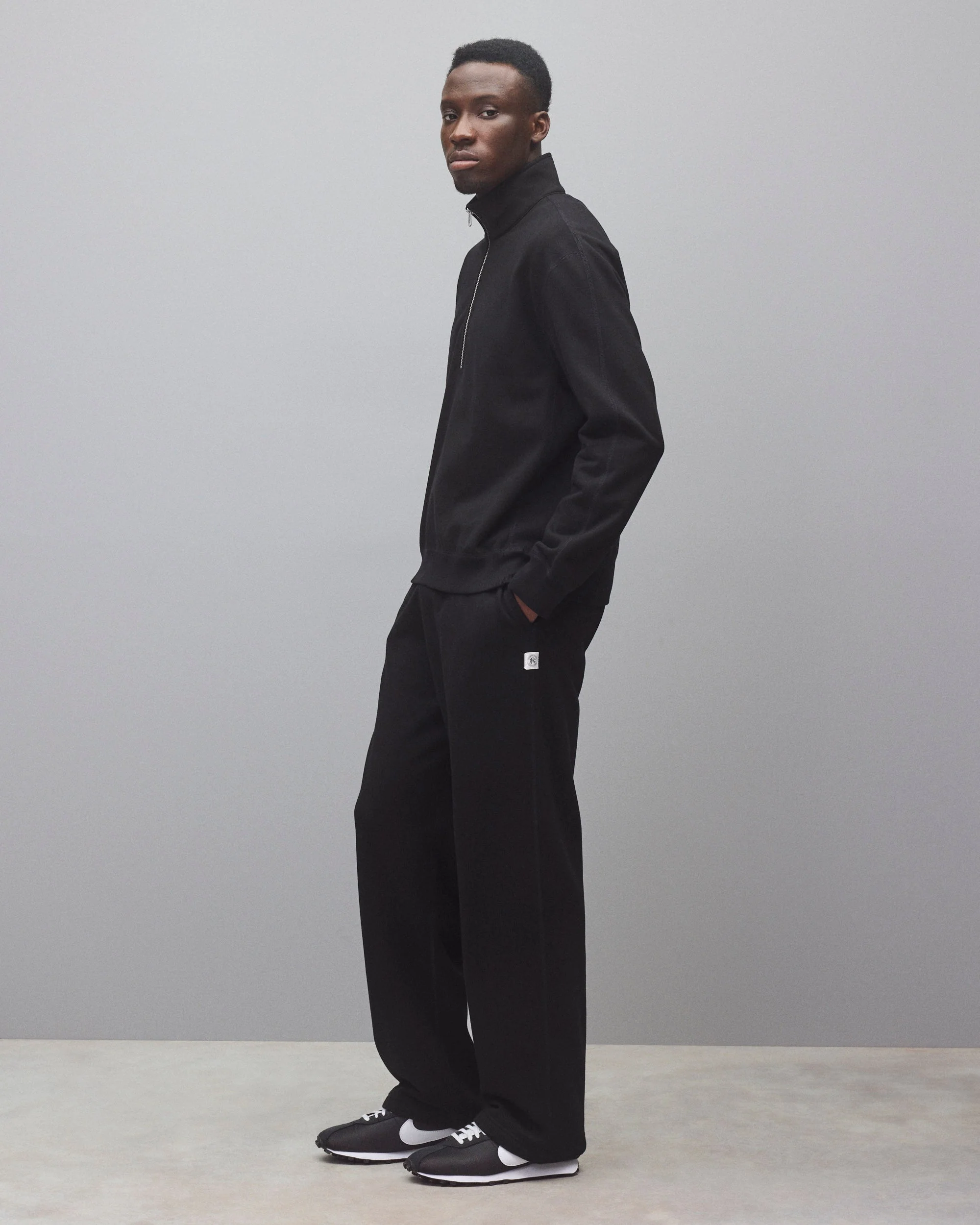 Midweight Terry Standard Half Zip Sweatshirt - Image 4