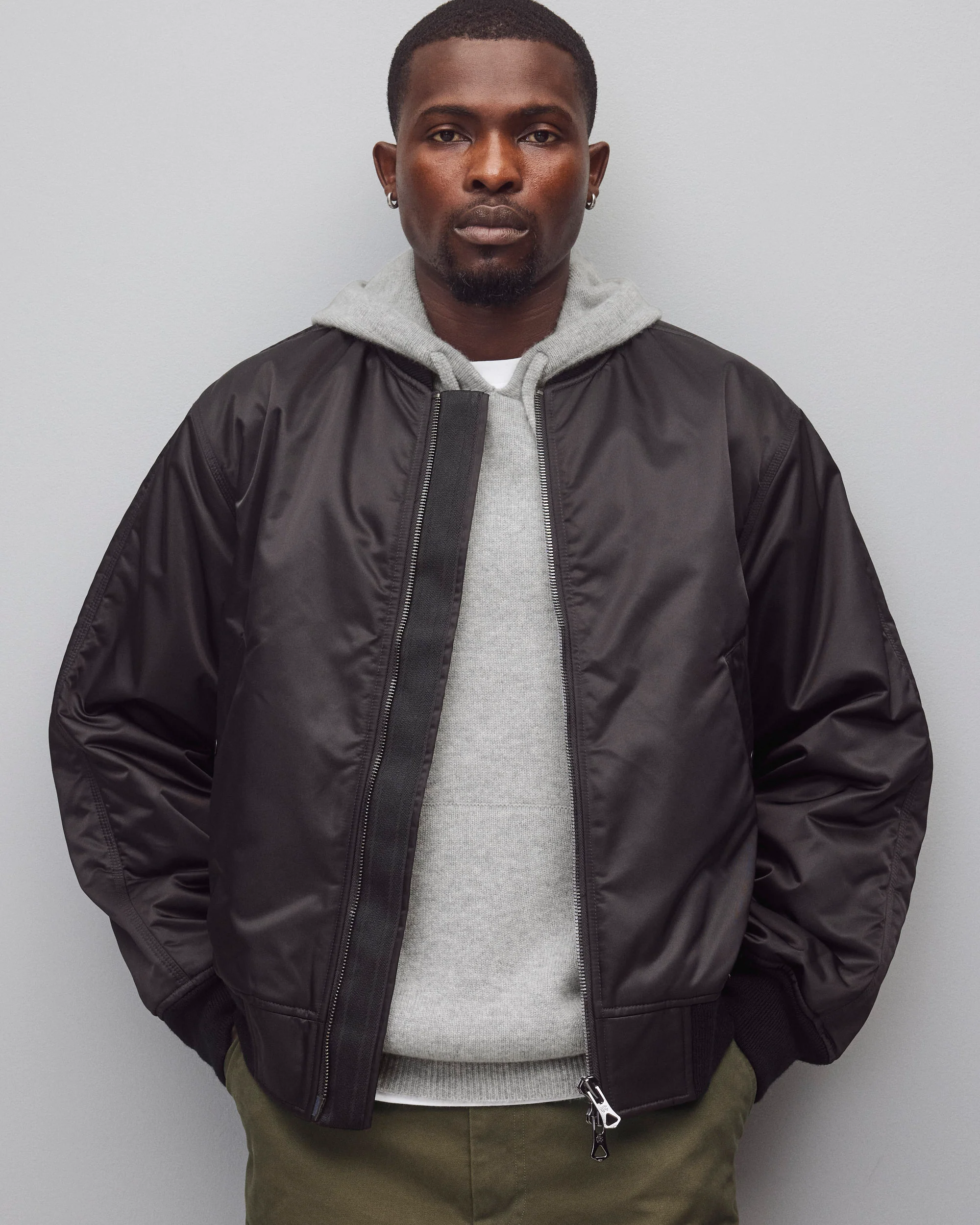 Nylon Twill Crew Jacket - Image 2