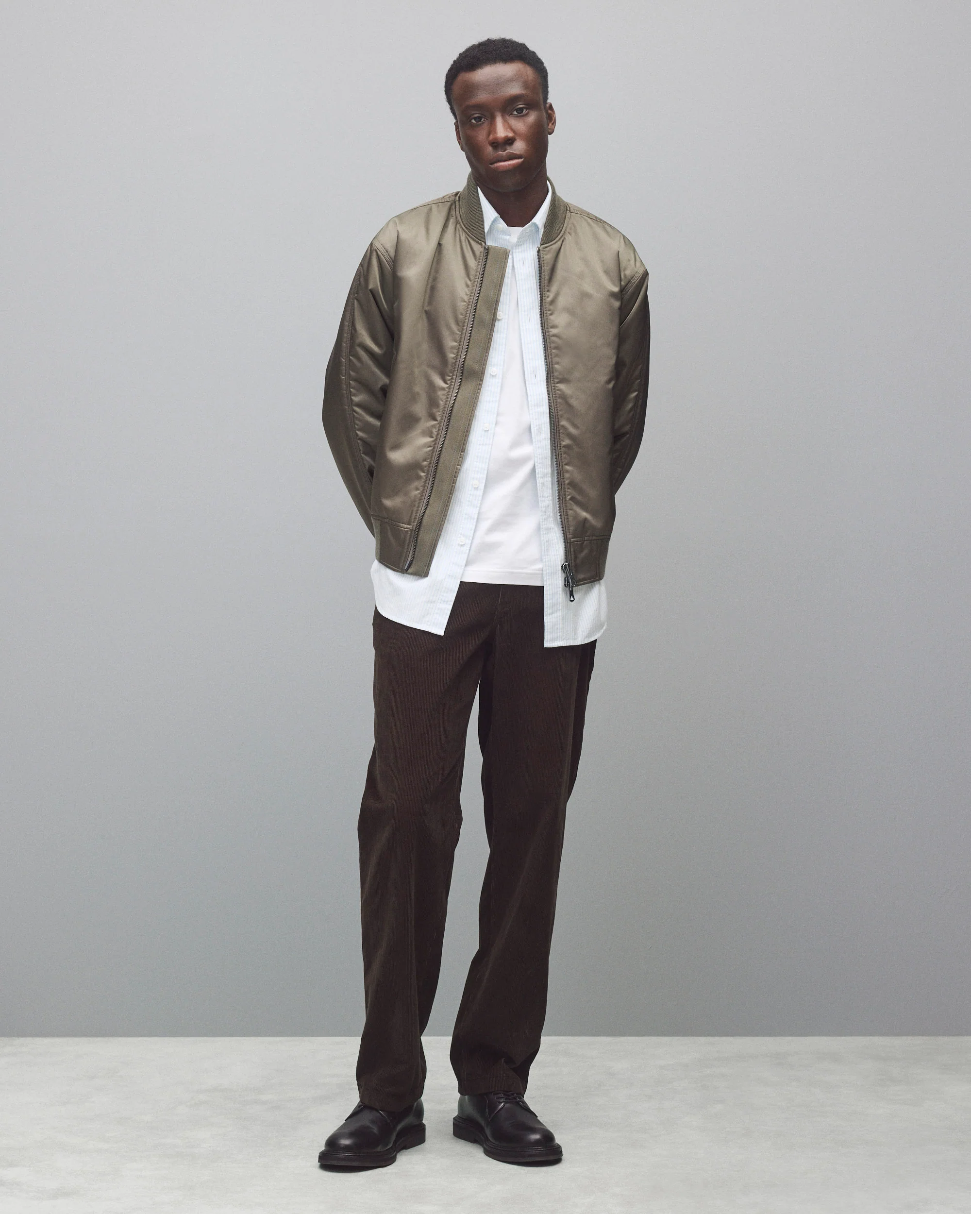 Nylon Twill Crew Jacket - Image 3