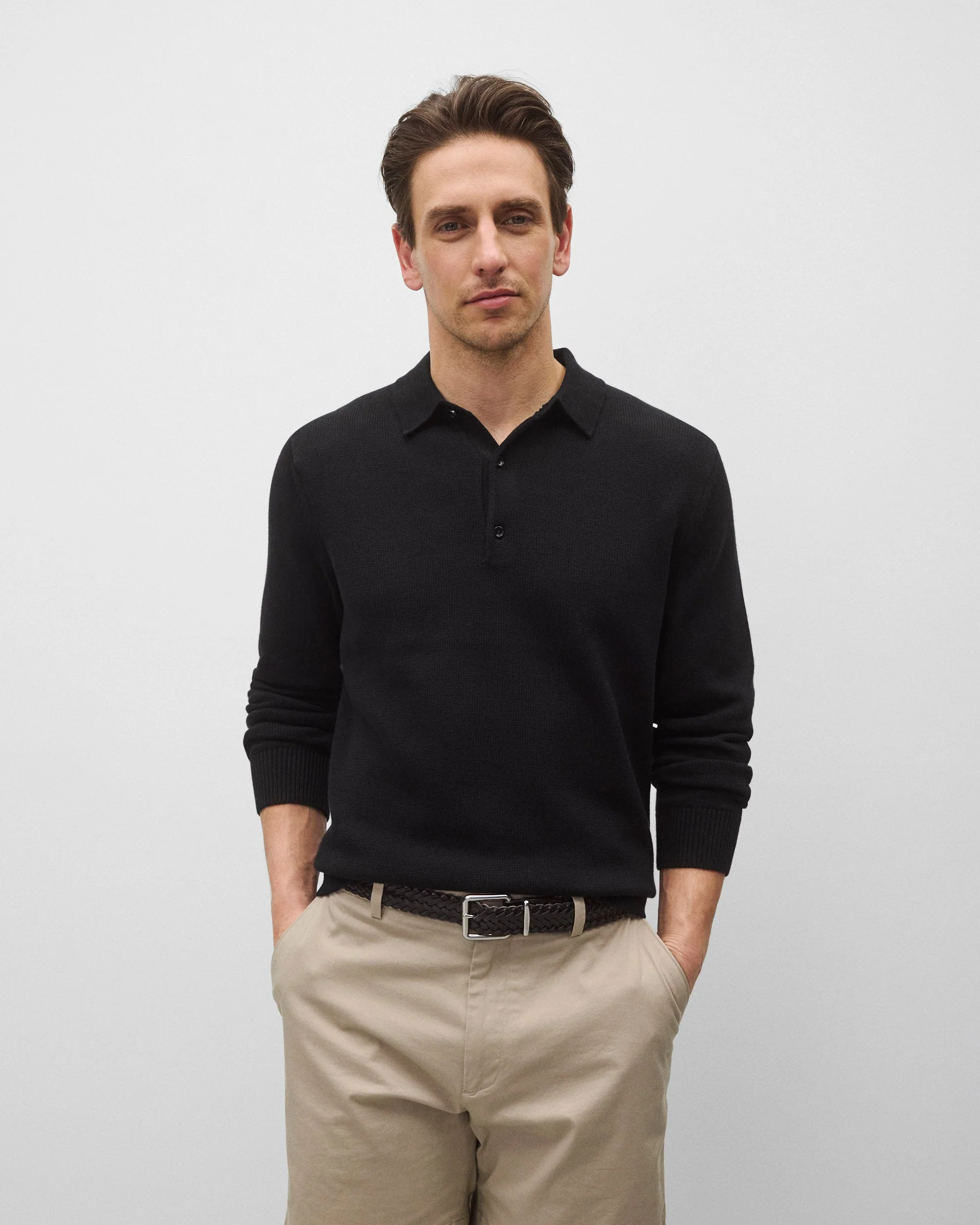Supima Knit Commodore Polo Sweater - Image 2