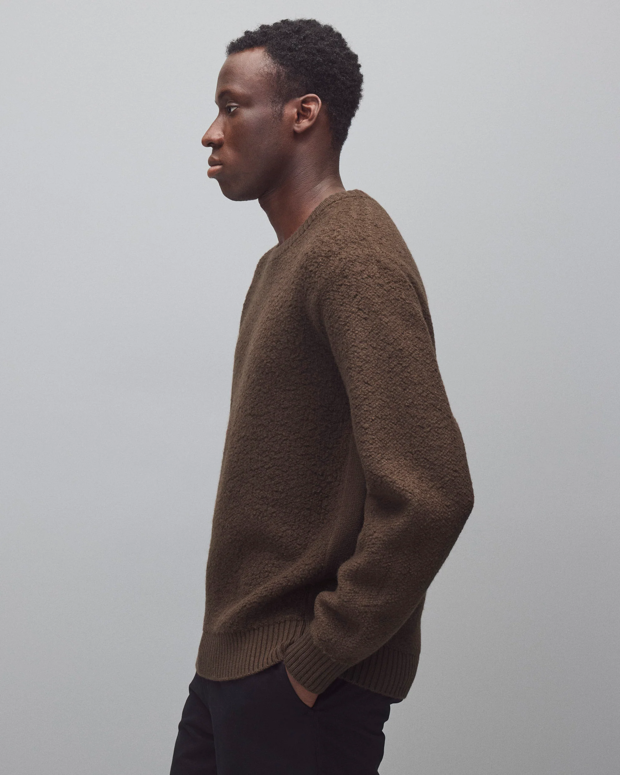 Textured Boucle Turf Crewneck - Image 3
