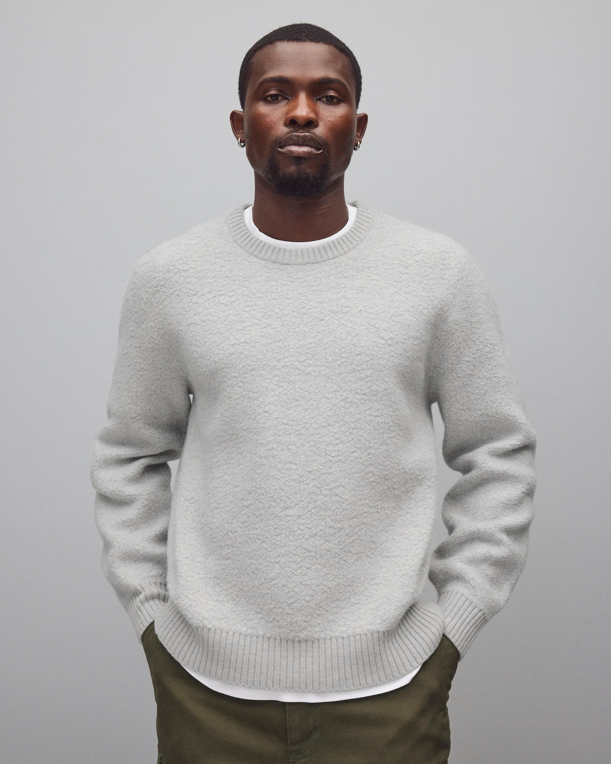 Textured Boucle Turf Crewneck - Image 2